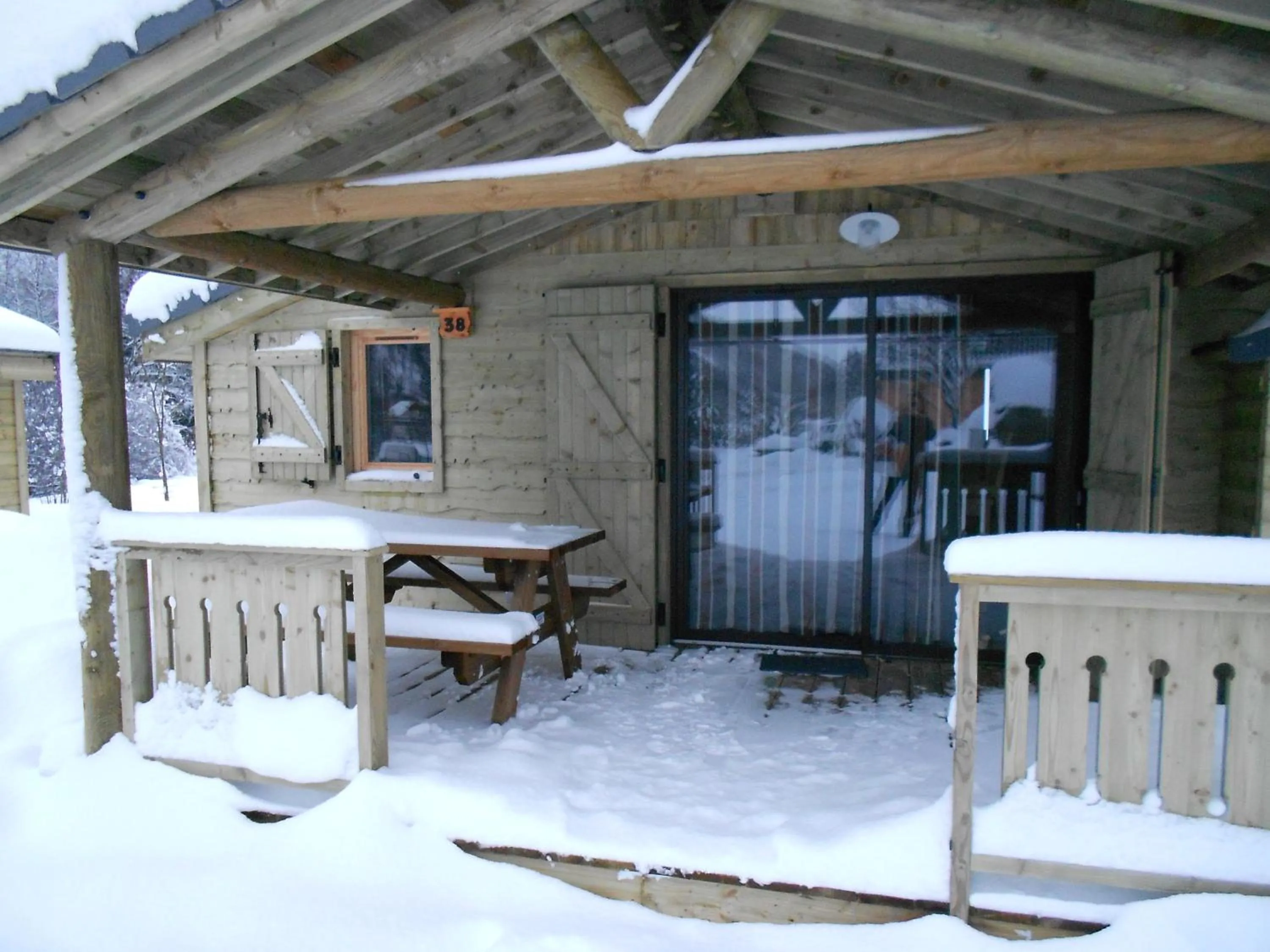Patio in camping du haut des bluches