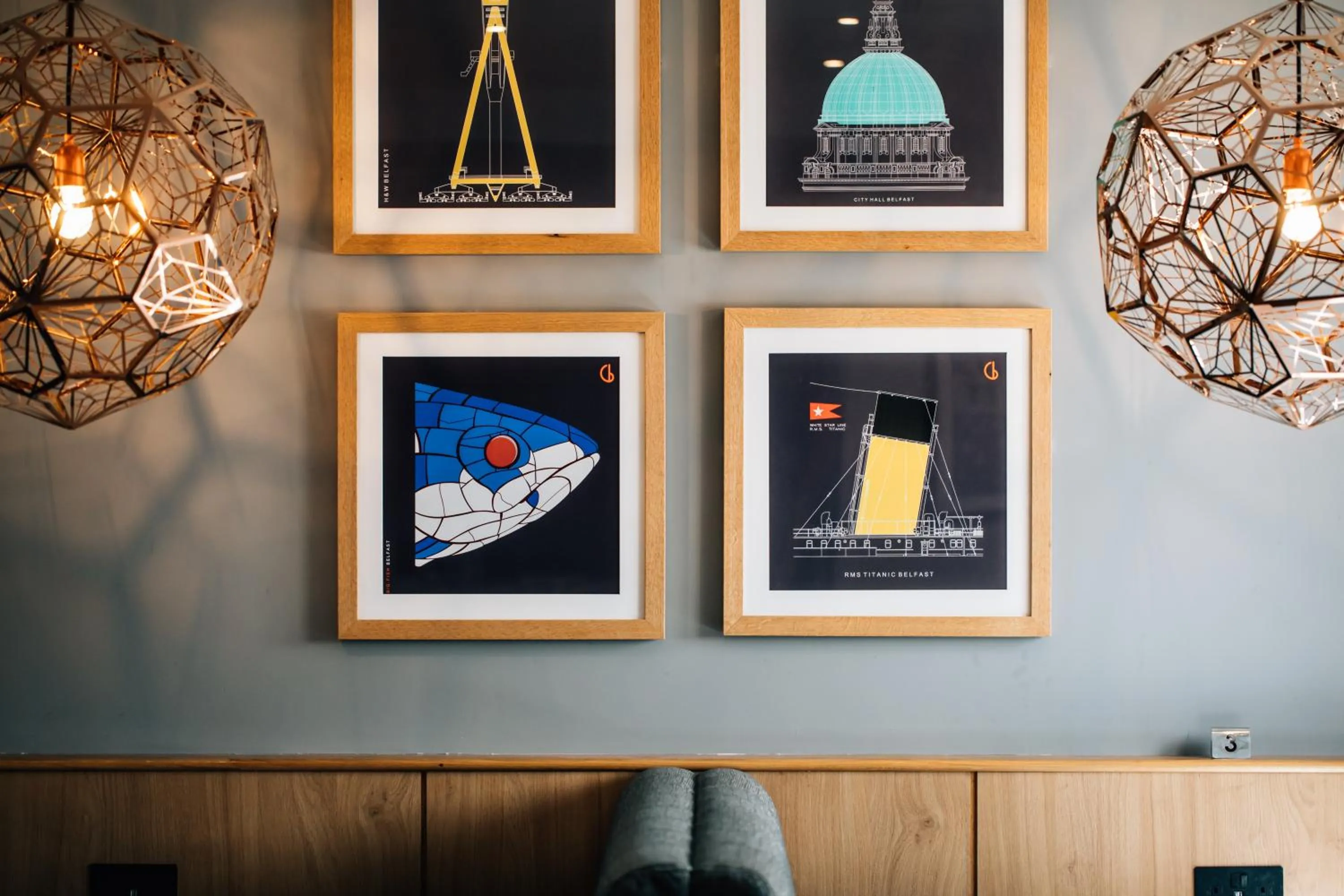 Decorative detail in Holiday Inn Belfast by IHG