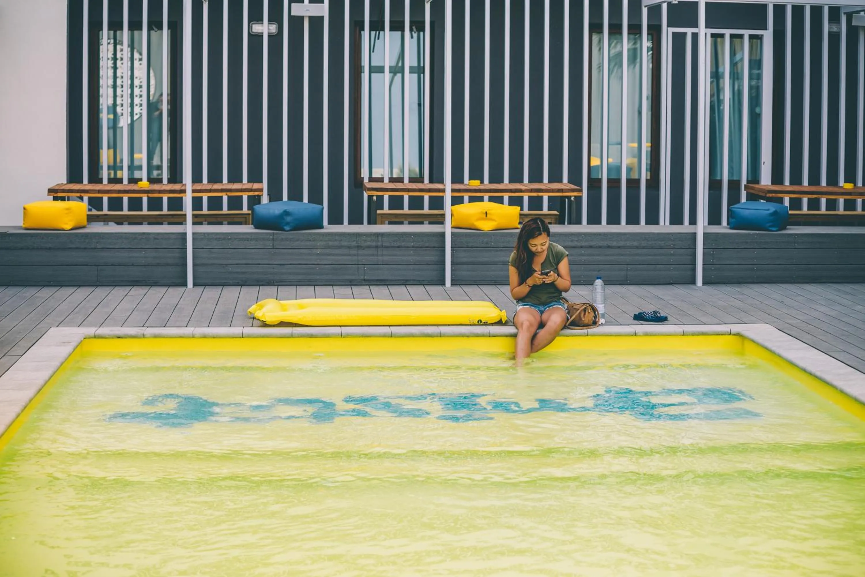 Swimming pool in AMISTAT Island Hostel Ibiza - ALBERGUE JUVENIL