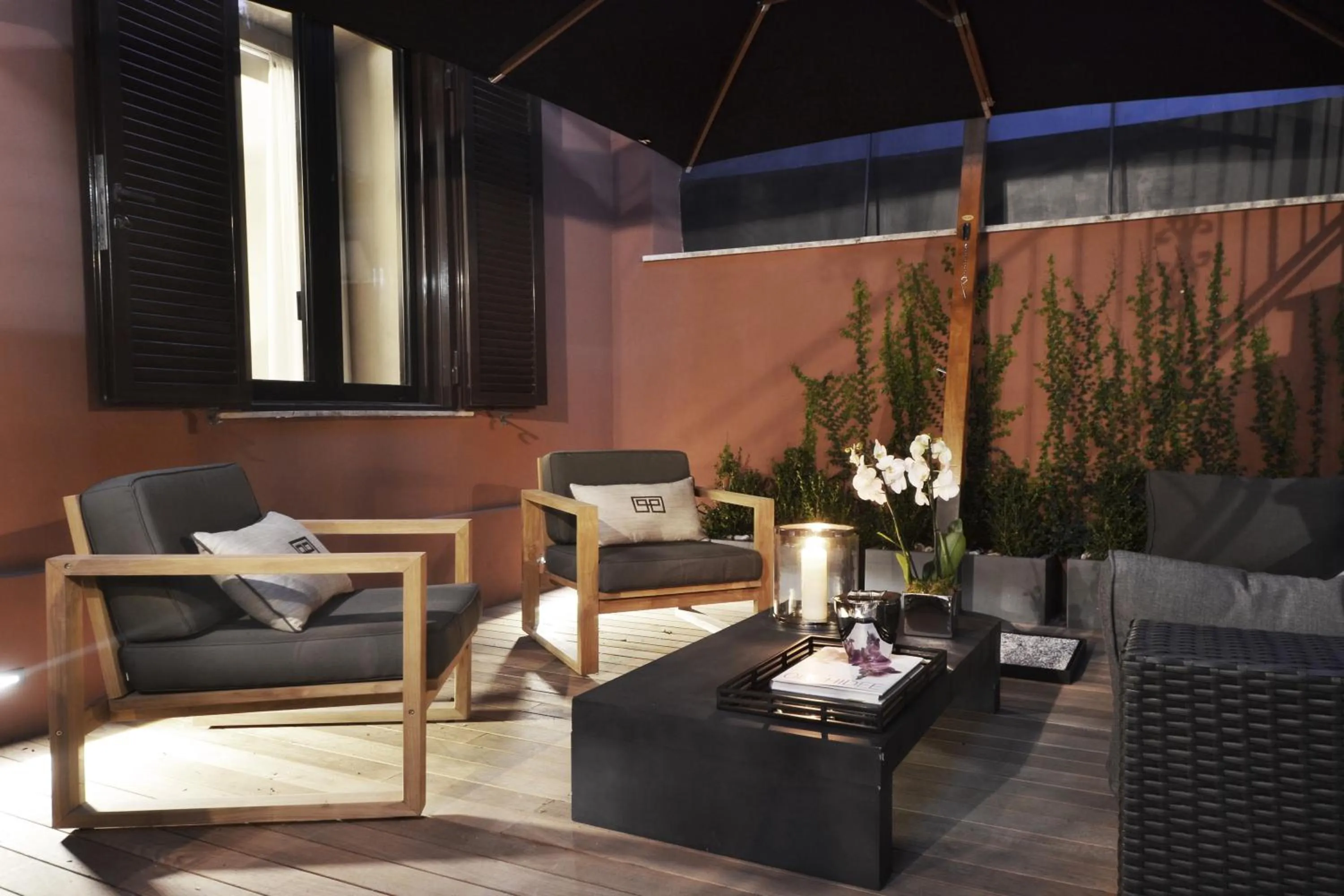 Patio in Parioli Place B&B