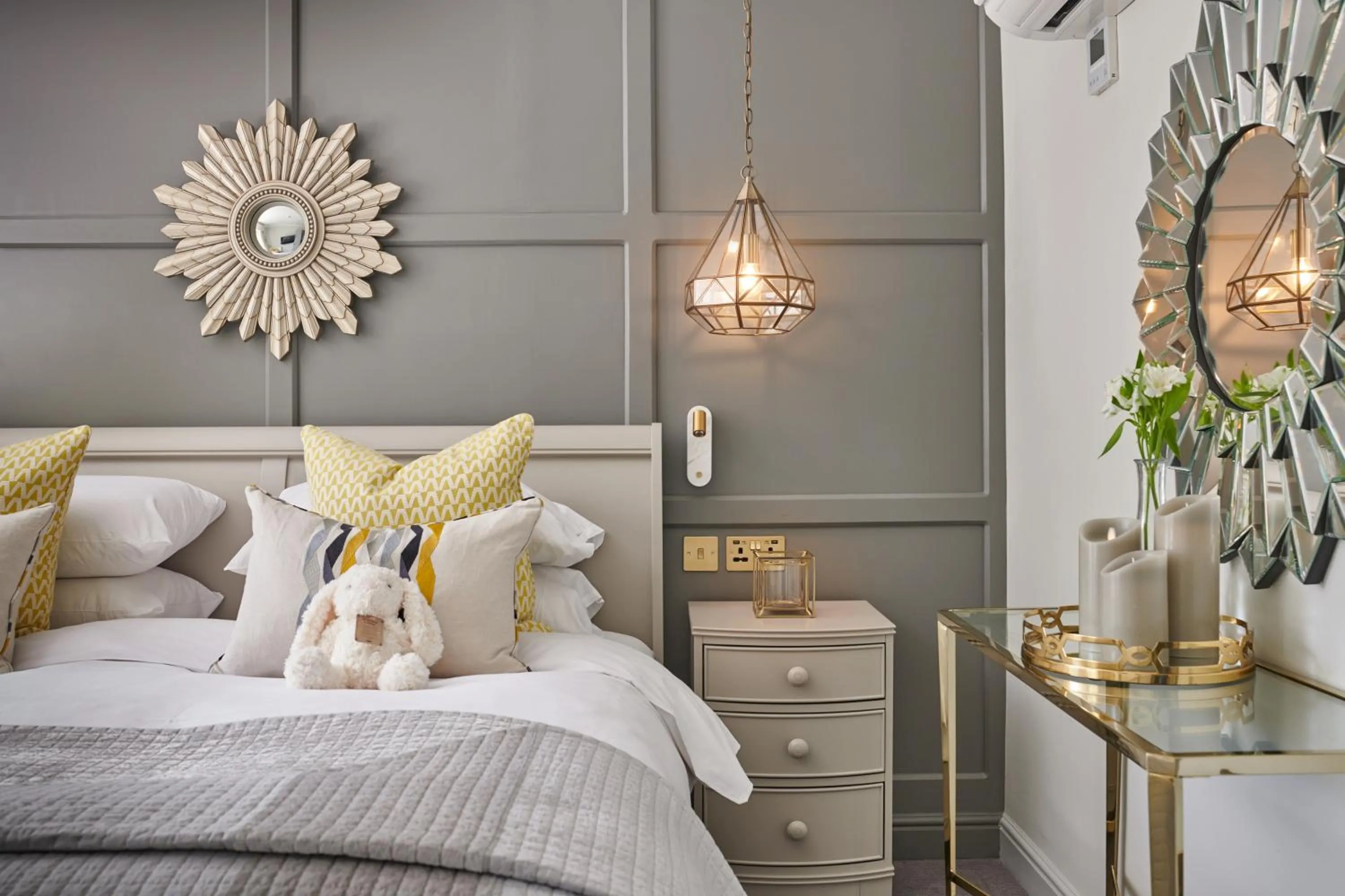 Decorative detail, Bed in Burnham Beeches Hotel & Spa