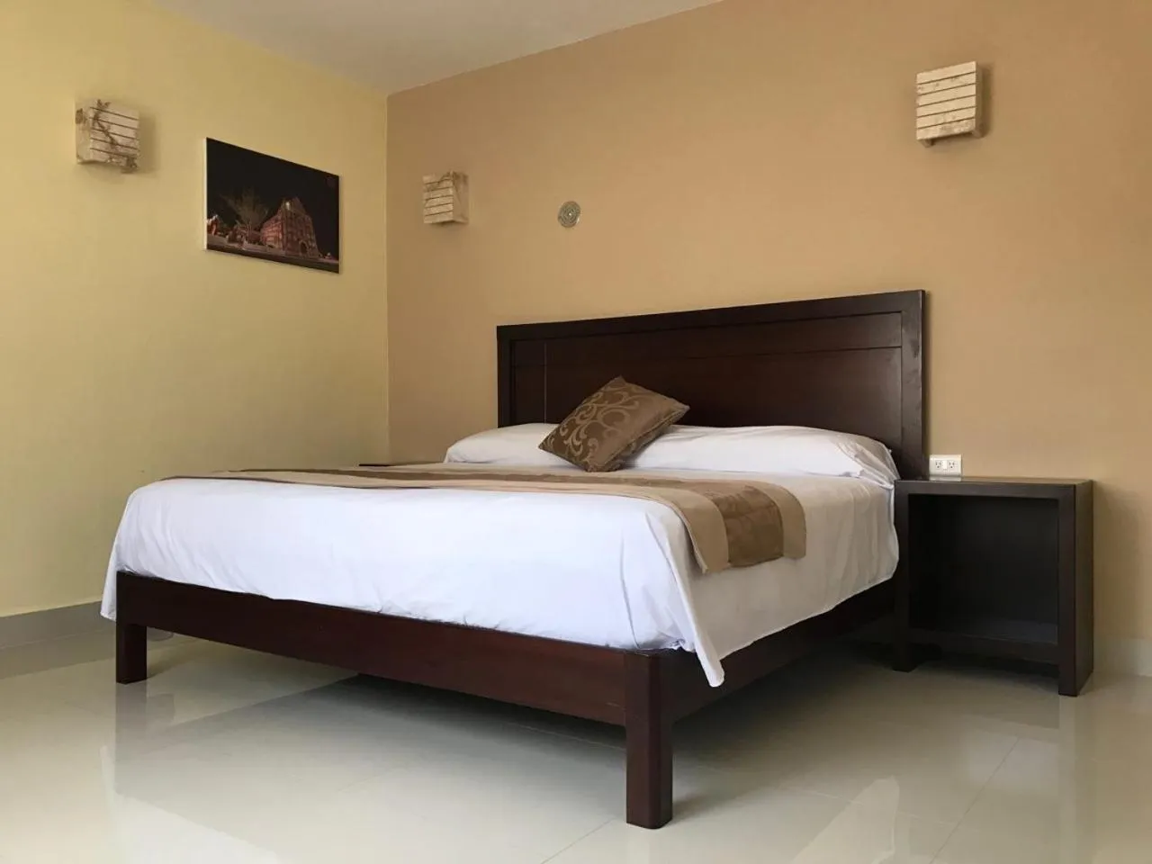 Bed in Hotel Casa Rosario