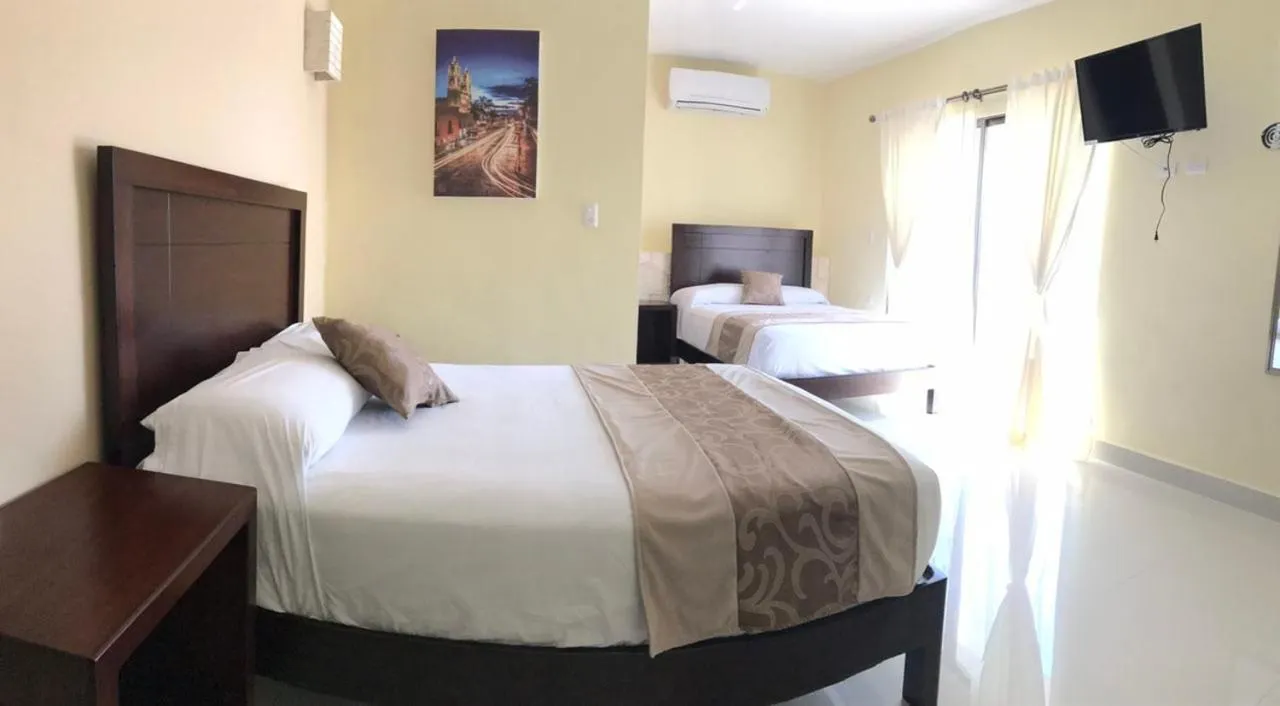 Bed in Hotel Casa Rosario