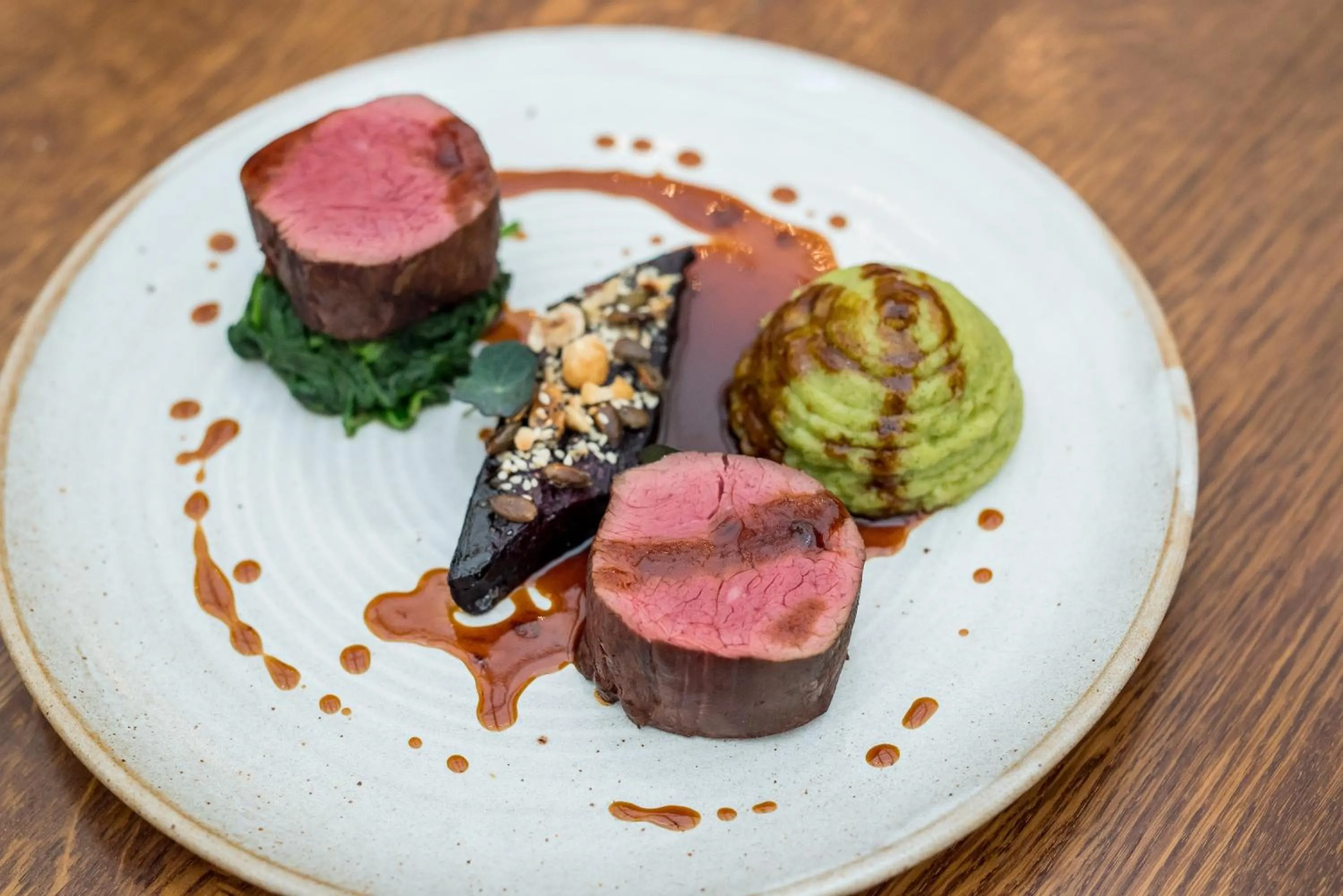 Food close-up in The Maids Head Hotel