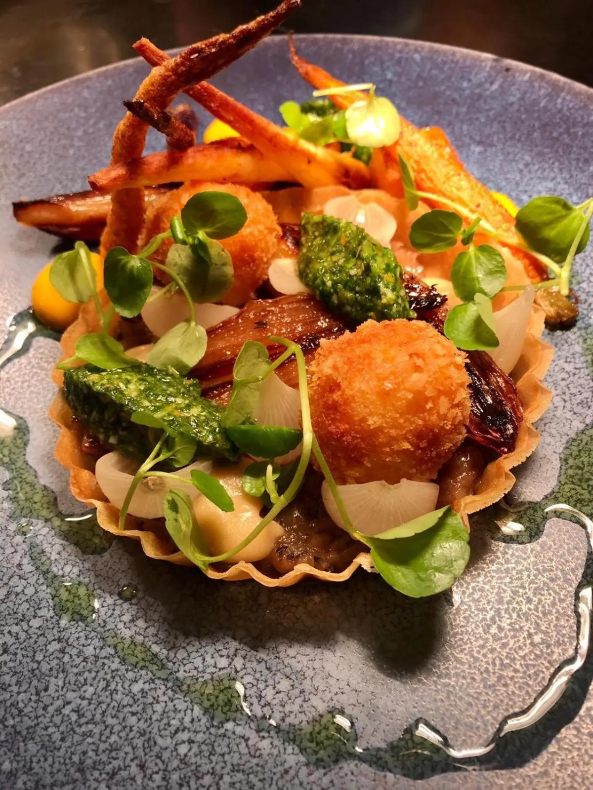 Food close-up in The Maids Head Hotel