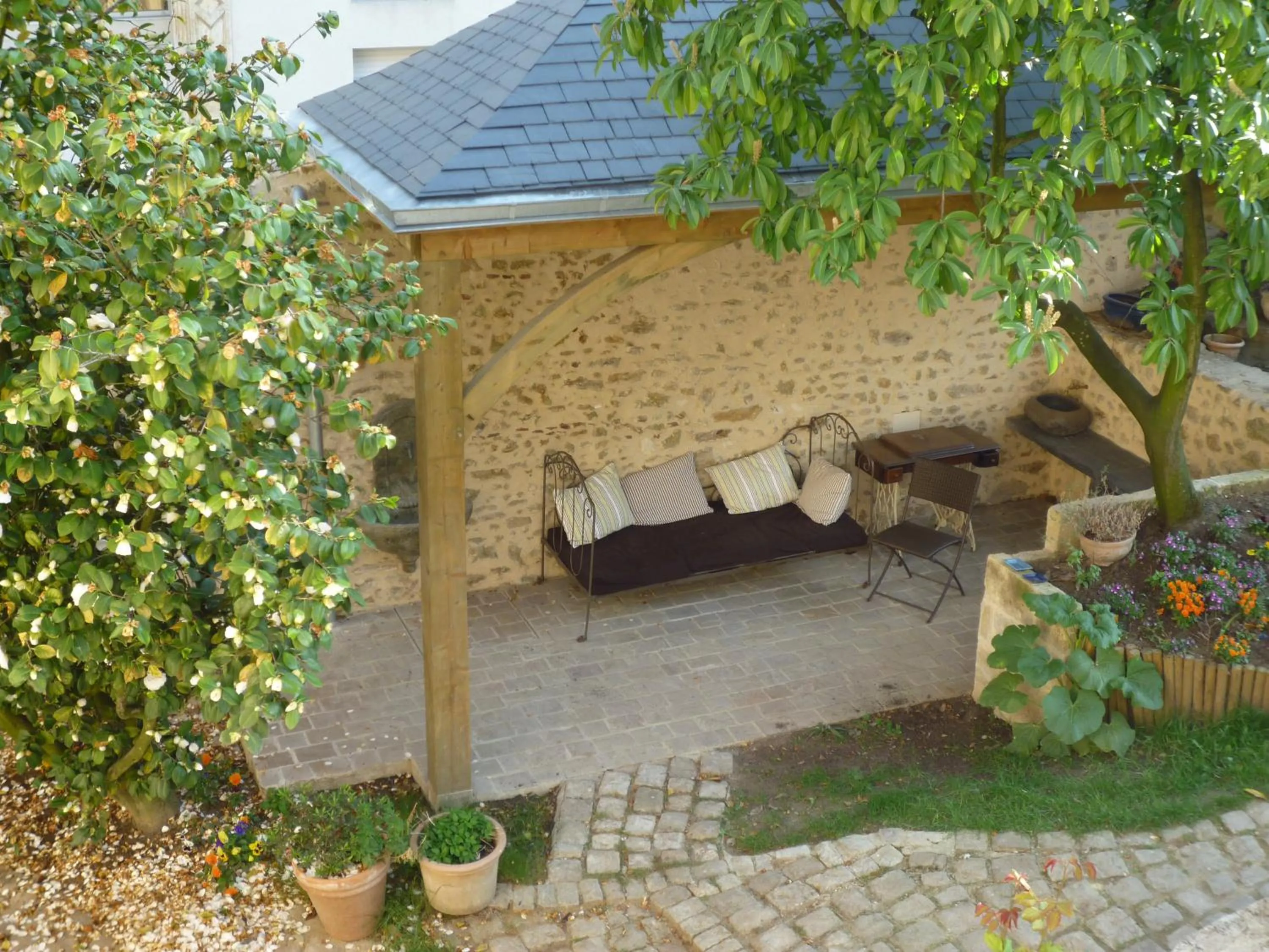 Garden in Chambres d'hôtes Le Clos d'Hauteville