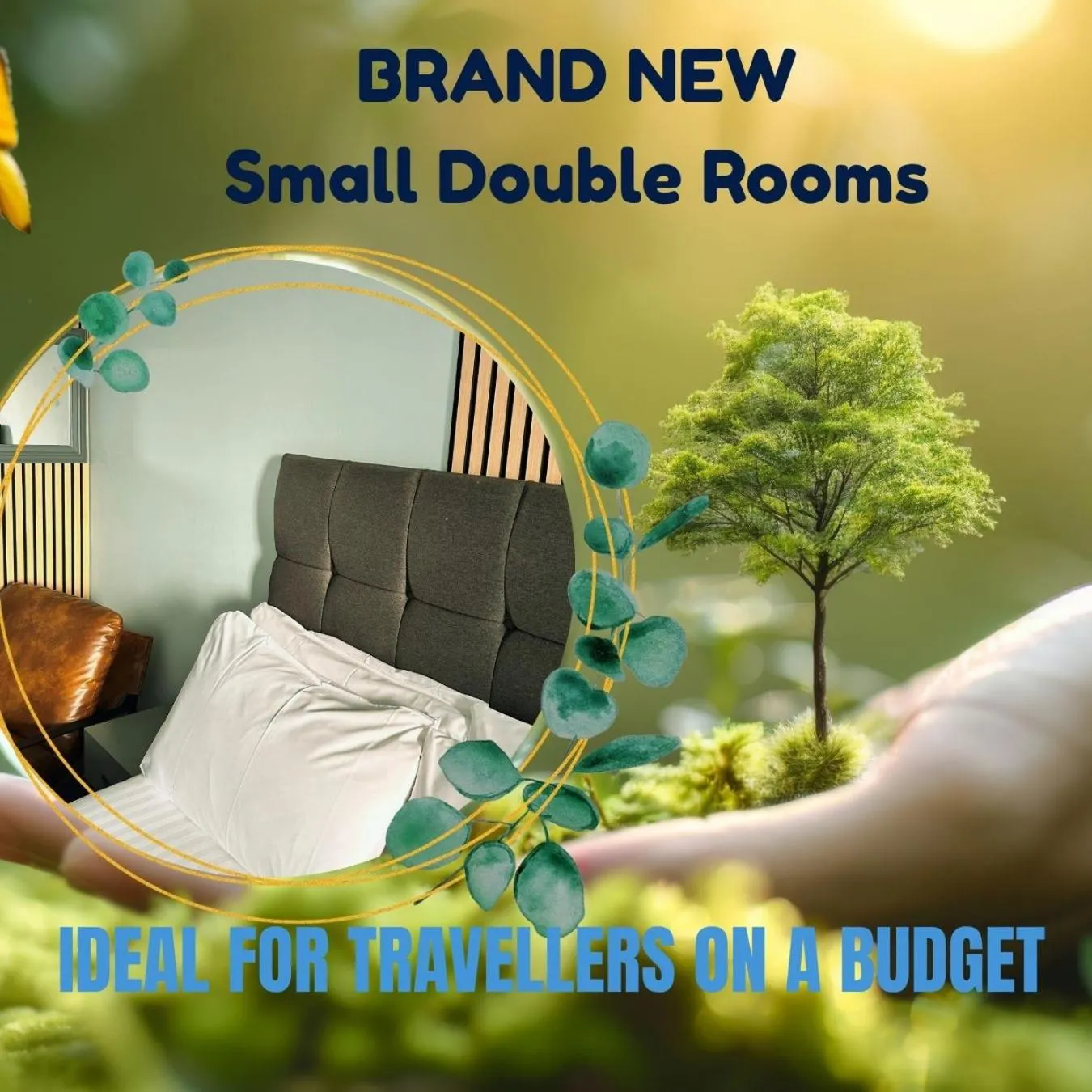 Bed in The Hillcrest Hotel