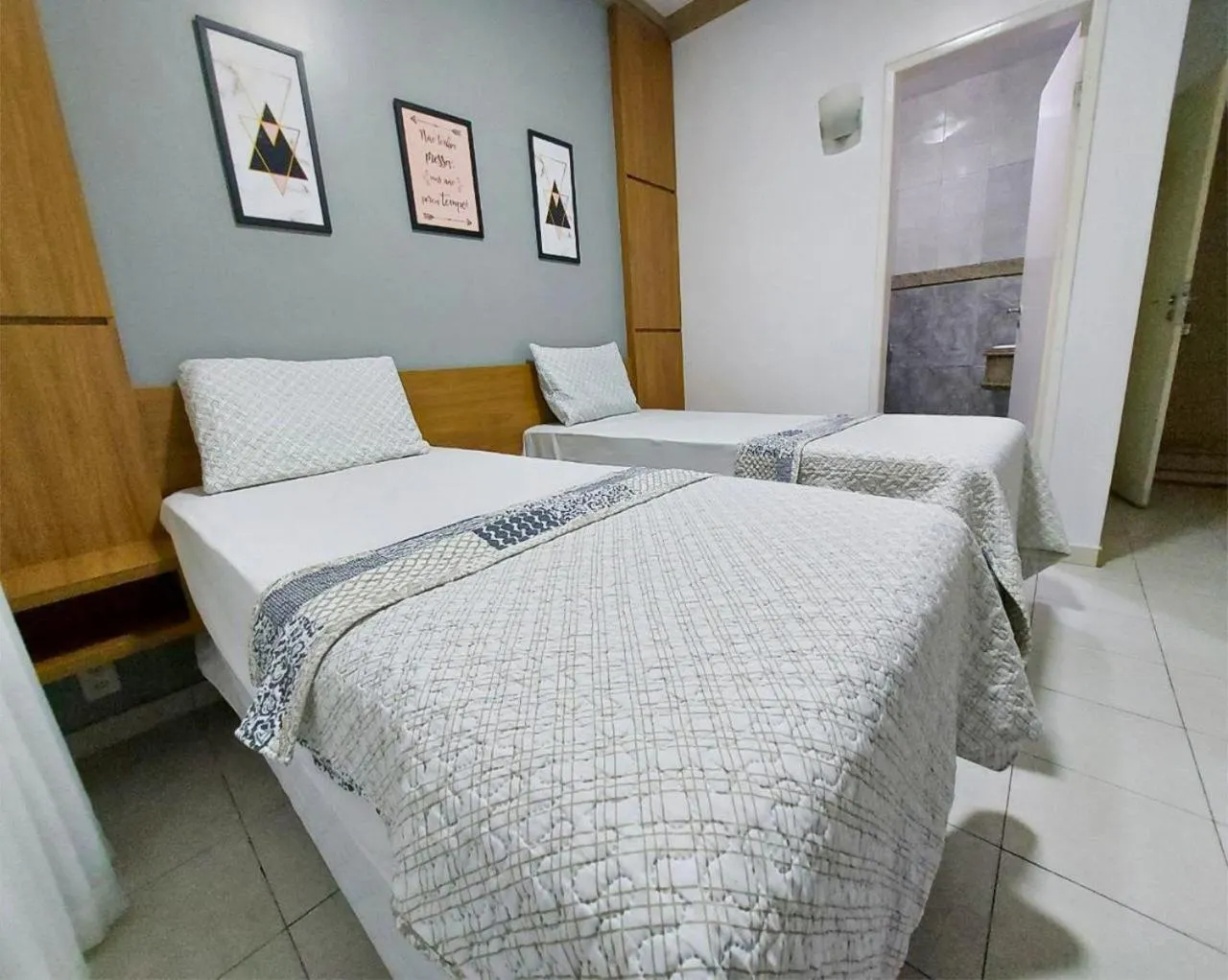 Bed in Hotel Pequeno Principe