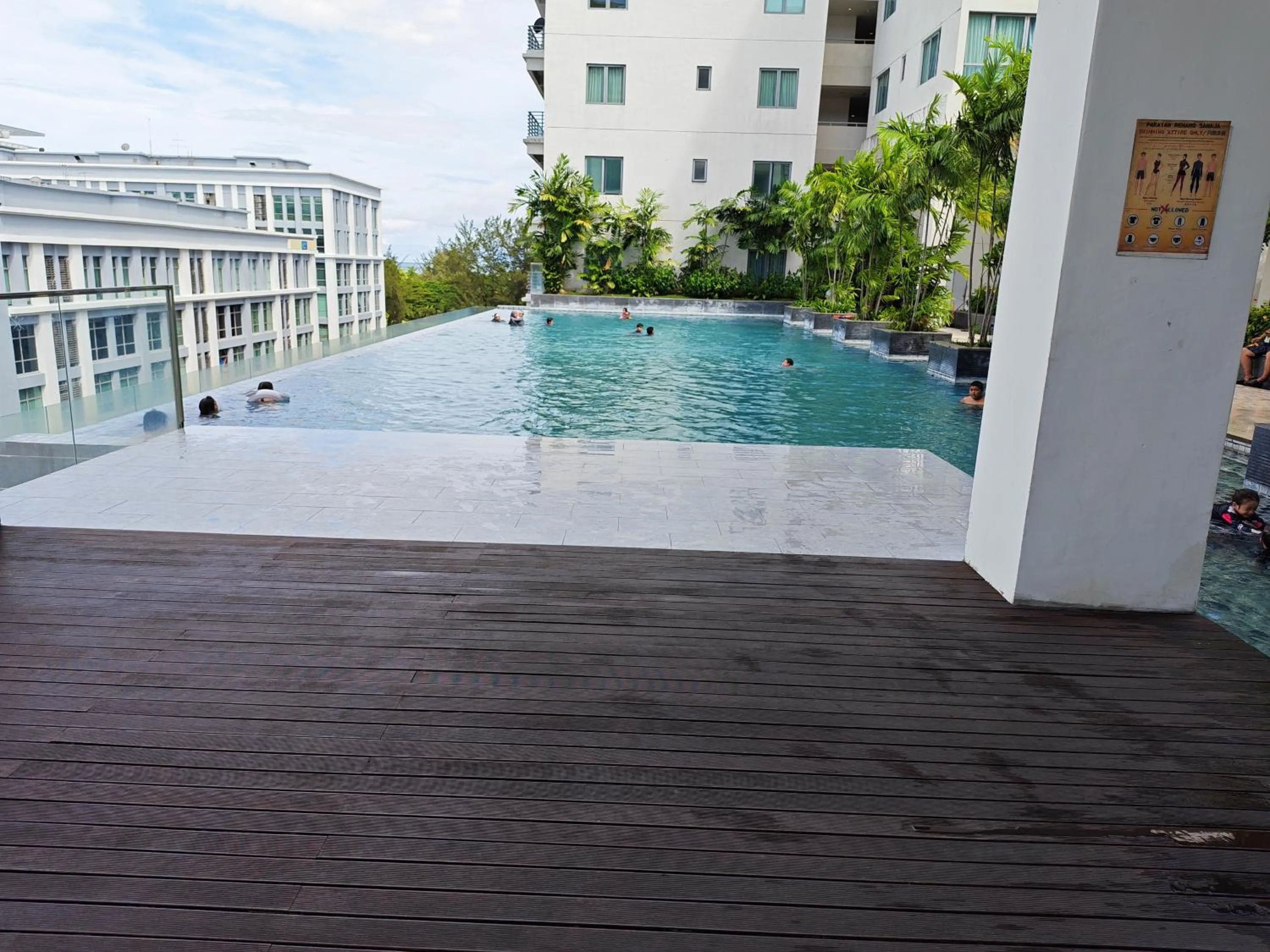 Pool view in Borneo Coastal Residence @ IMAGO Mall