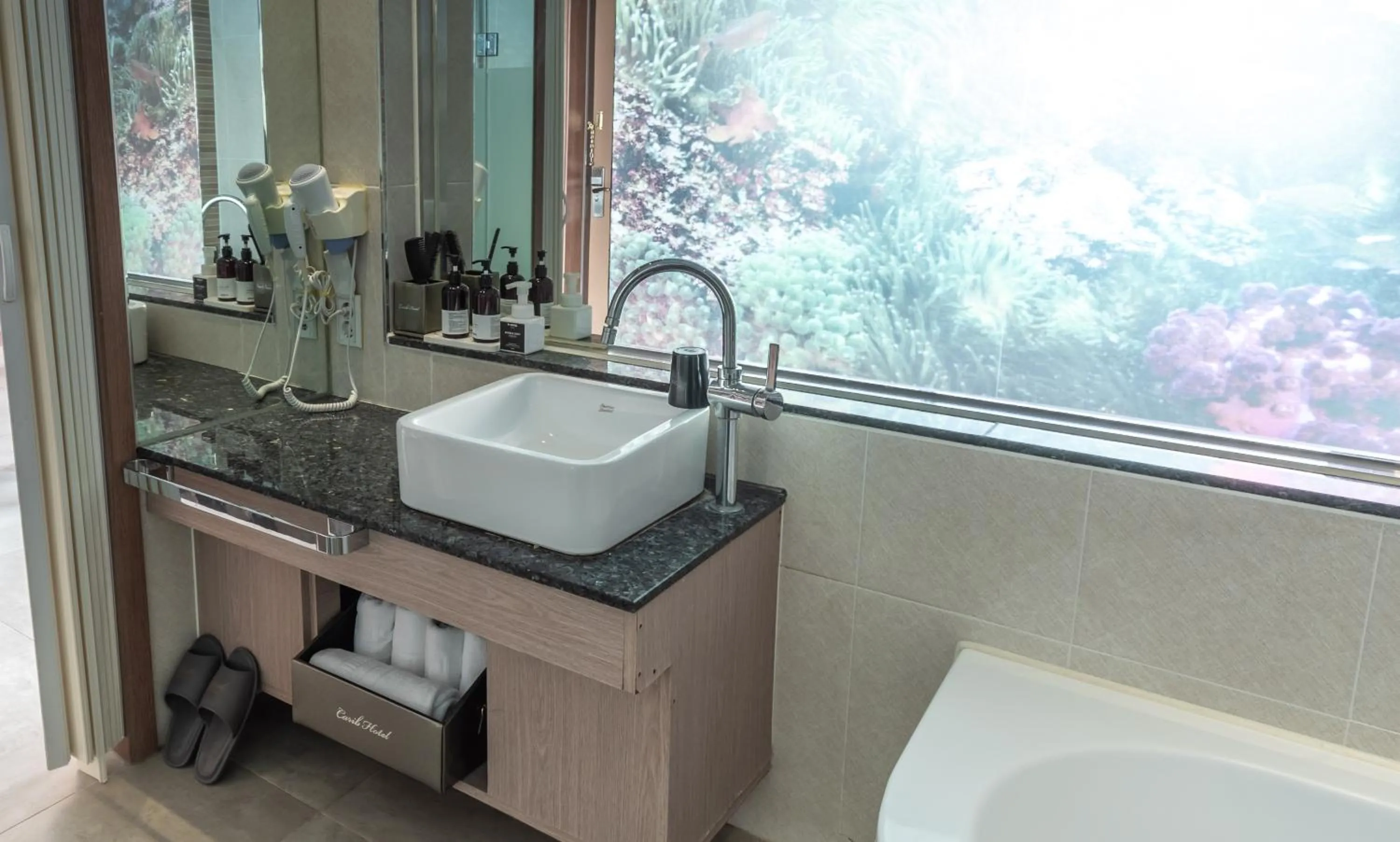 Bathroom in SongJeong Olla Hotel