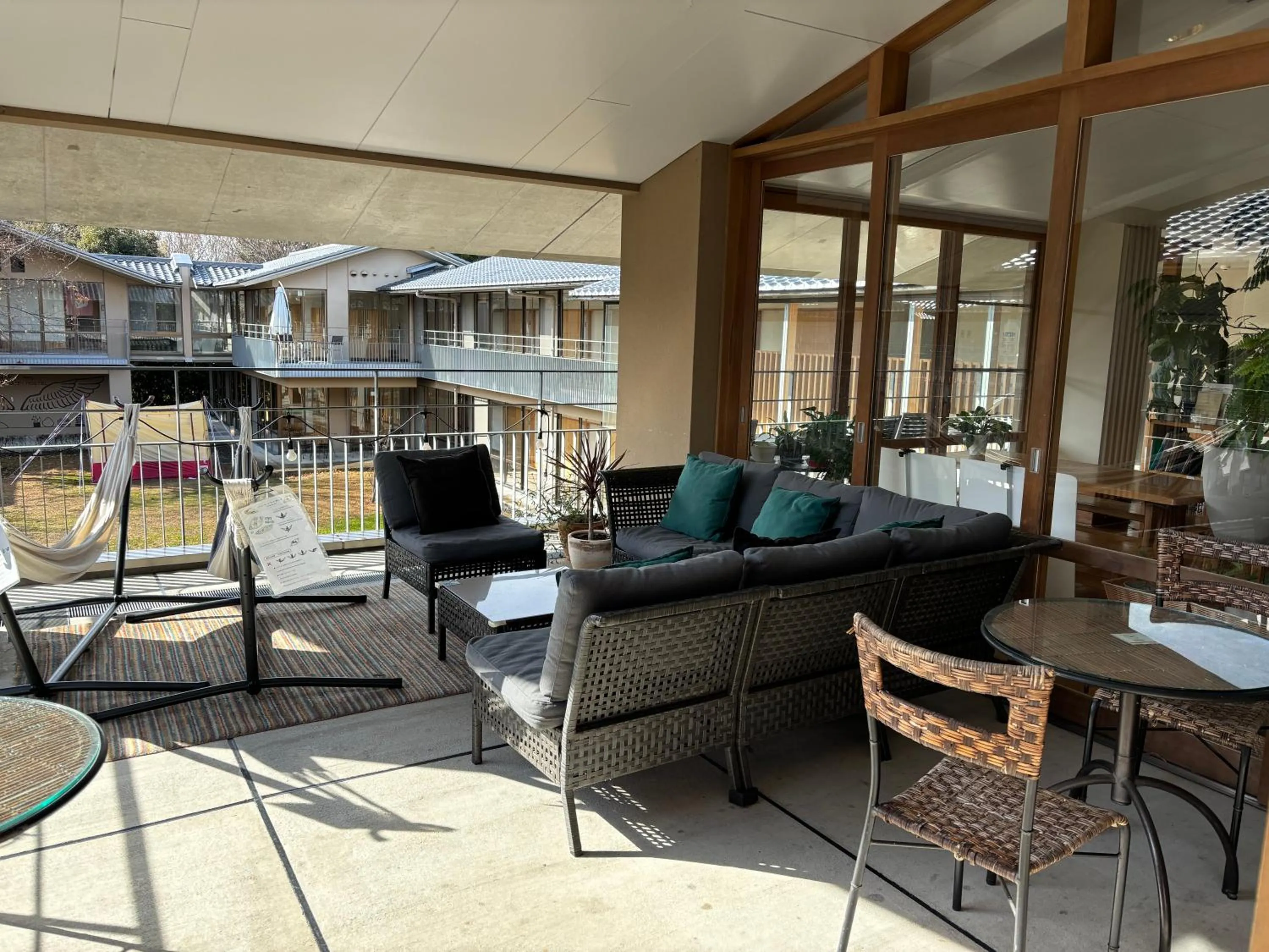 Balcony/Terrace in Kyoto Utano Youth Hostel