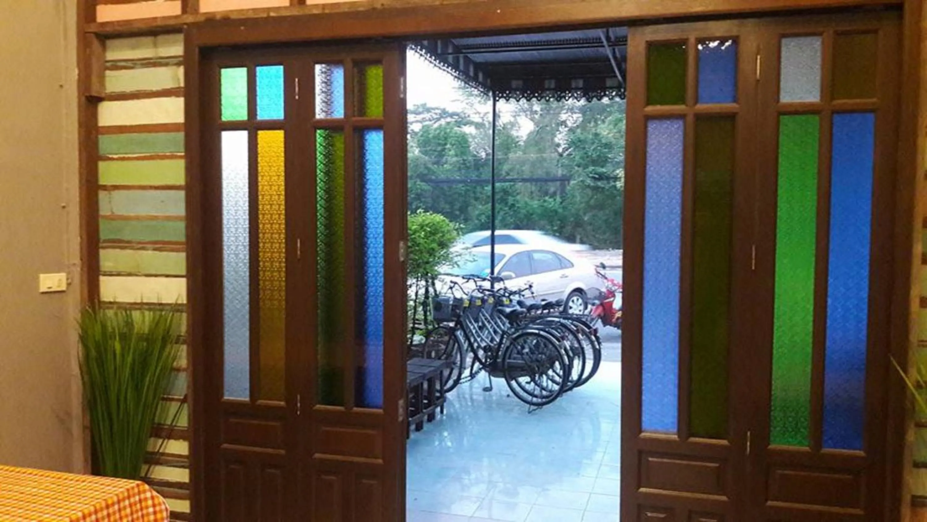 Facade/entrance in Muster Guesthouse