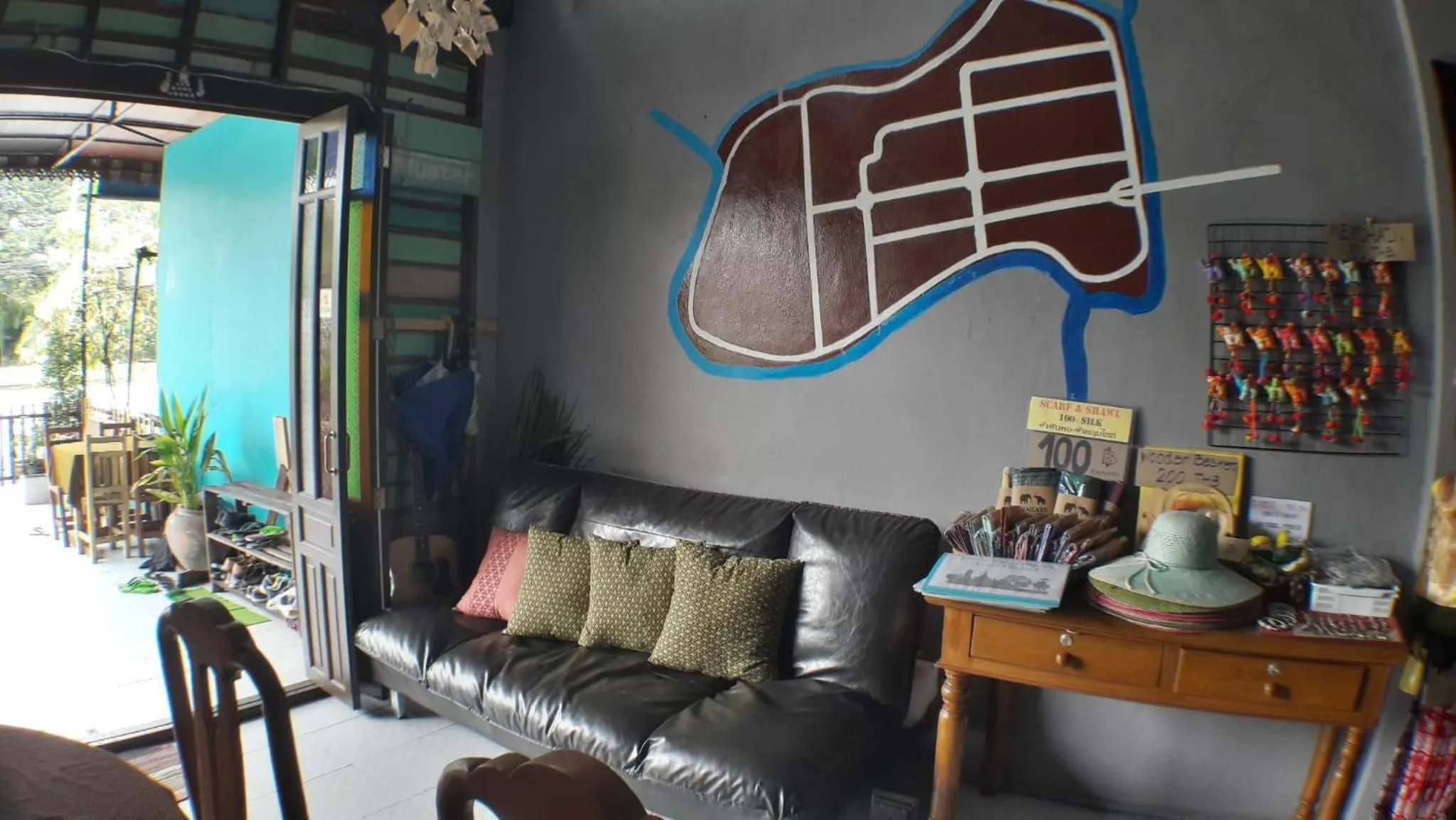 Living room in Muster Guesthouse