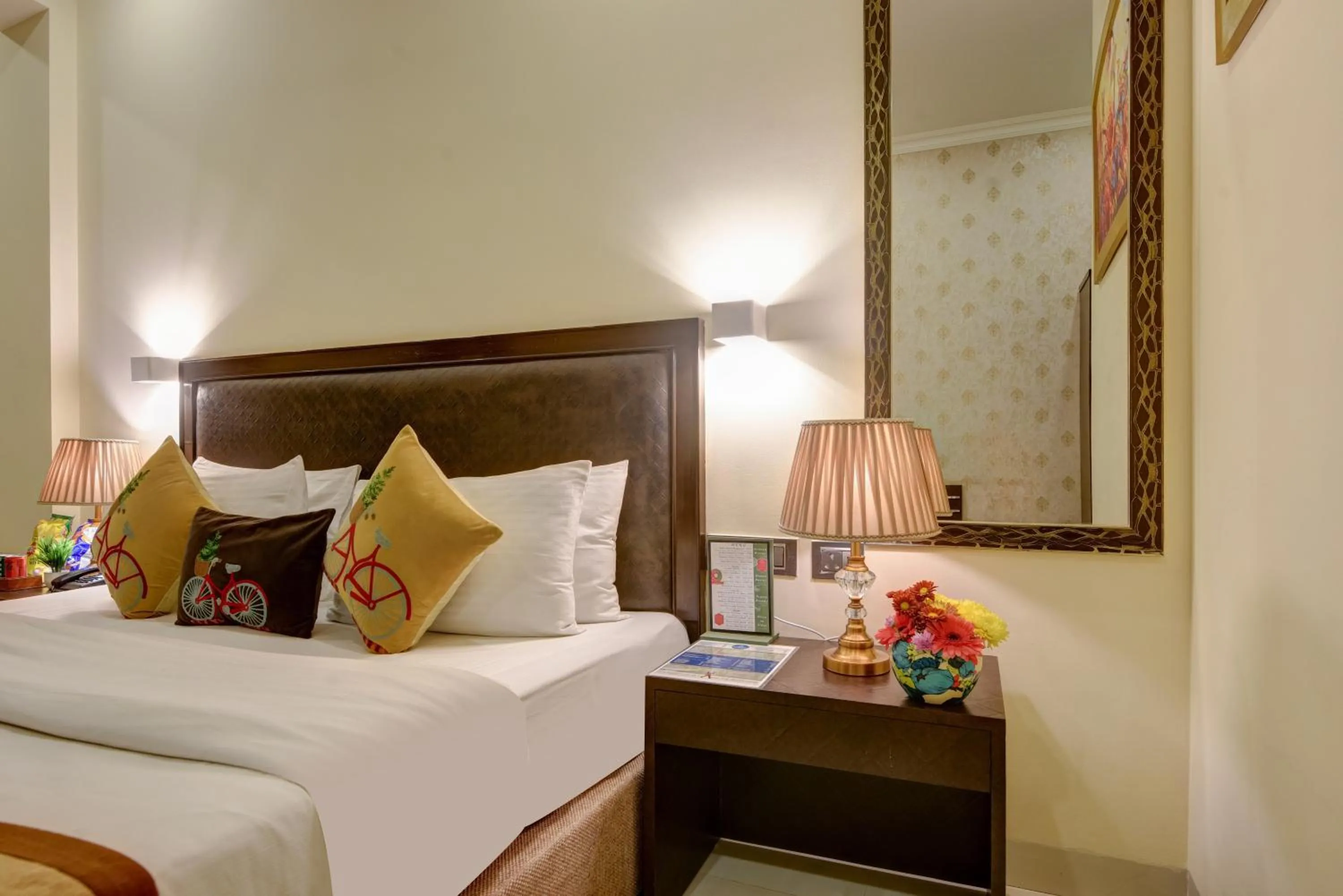 Photo of the whole room, Bed in Anand Bhawan