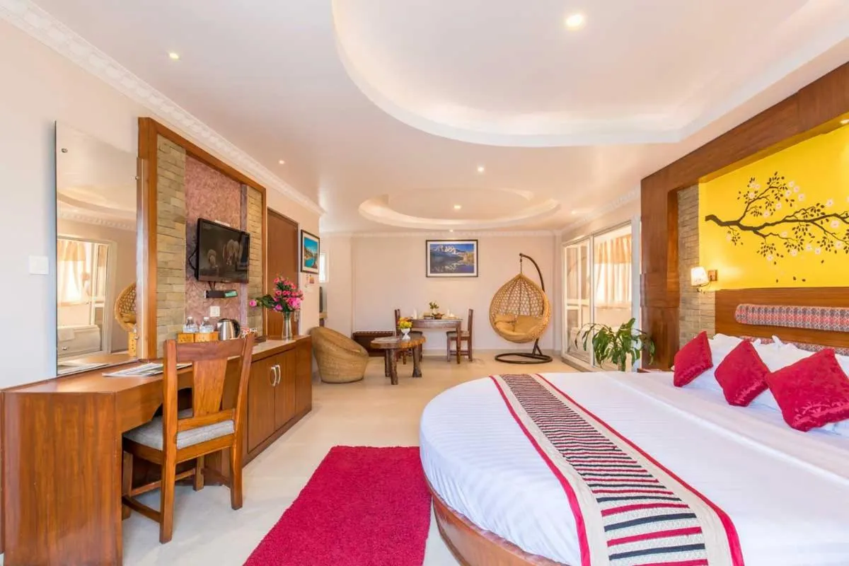 Bed in Kuti Resort & Spa