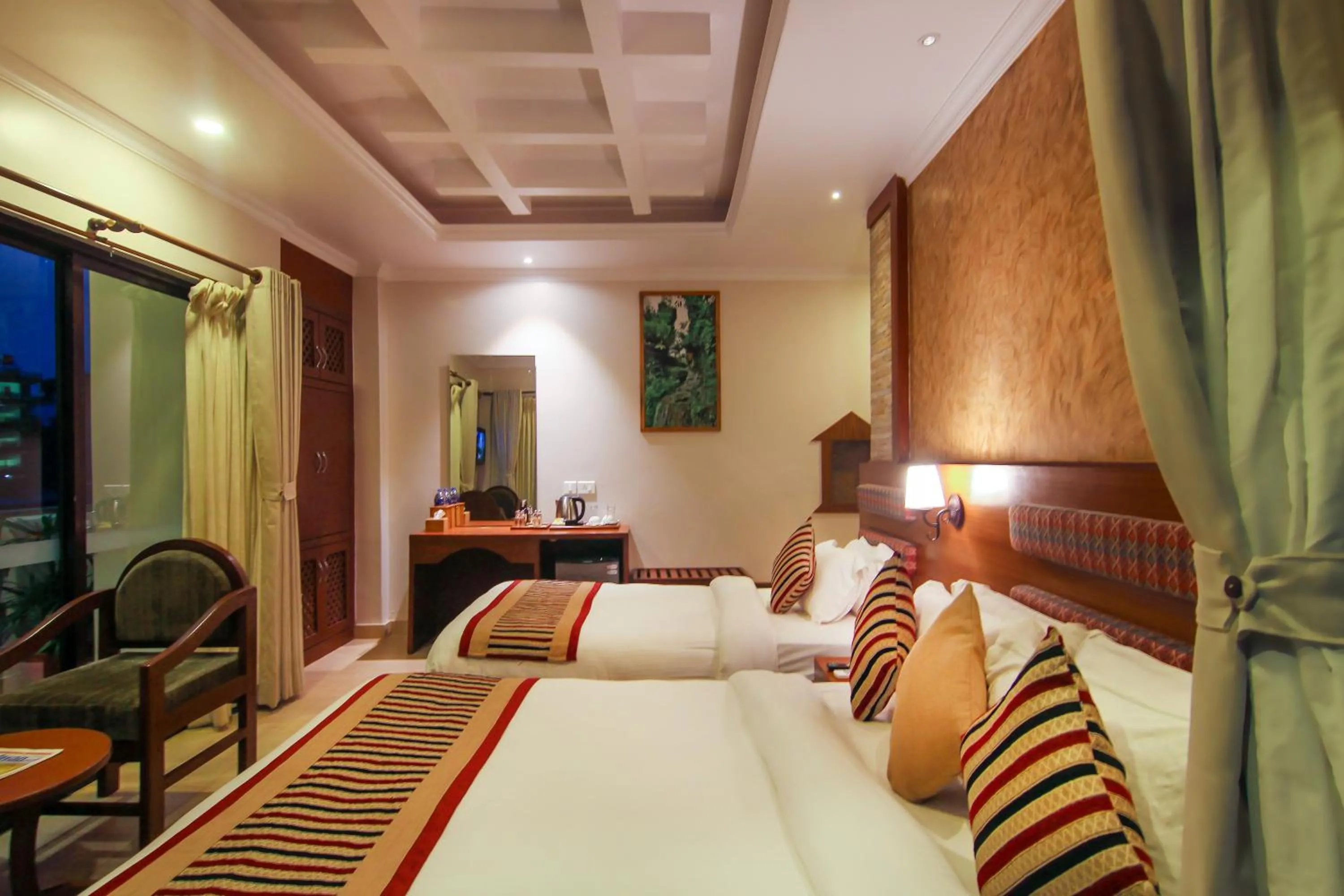Living room, Bed in Kuti Resort & Spa