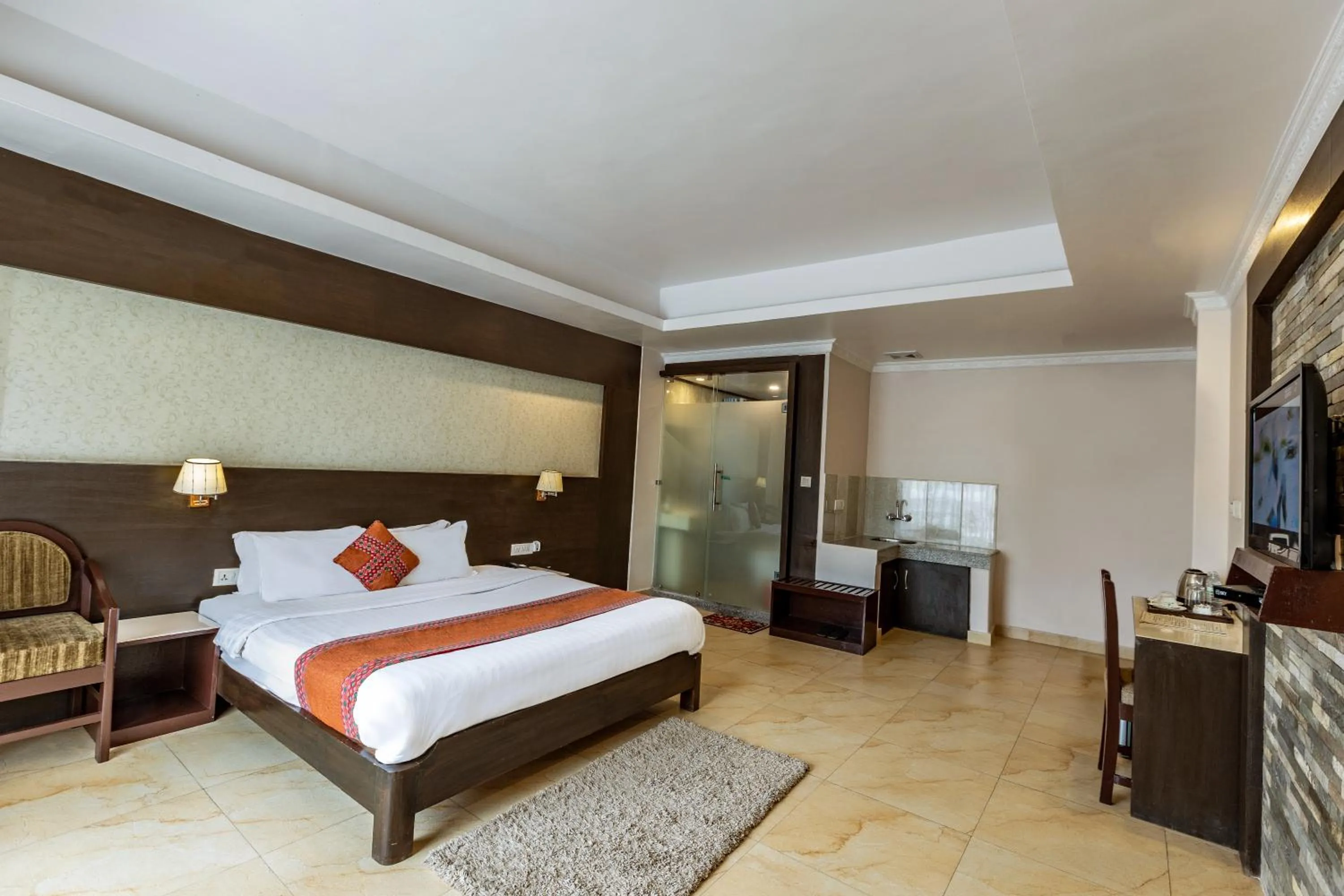 Bed in Kuti Resort & Spa