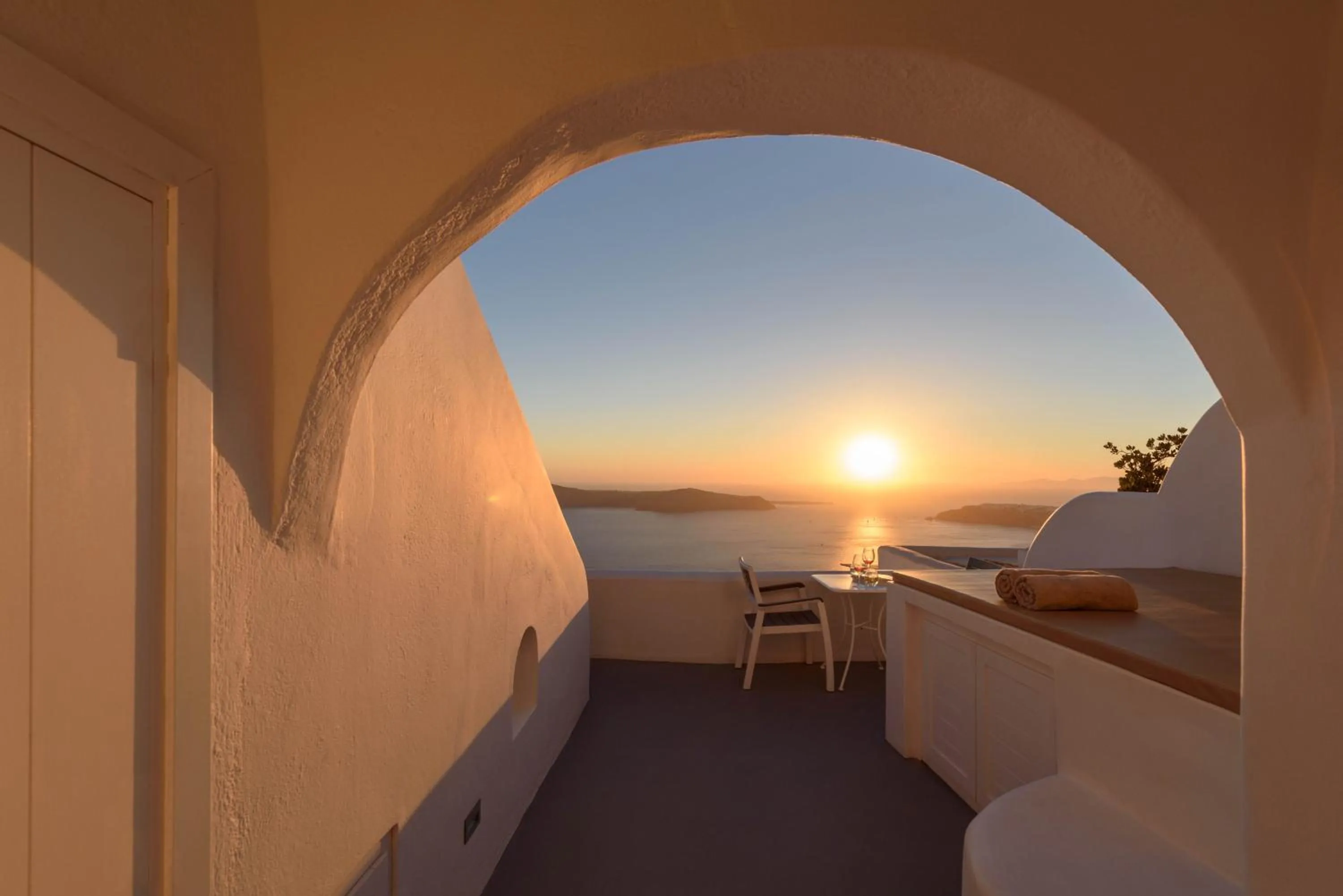 Sea view in Abyssanto Suites and Spa