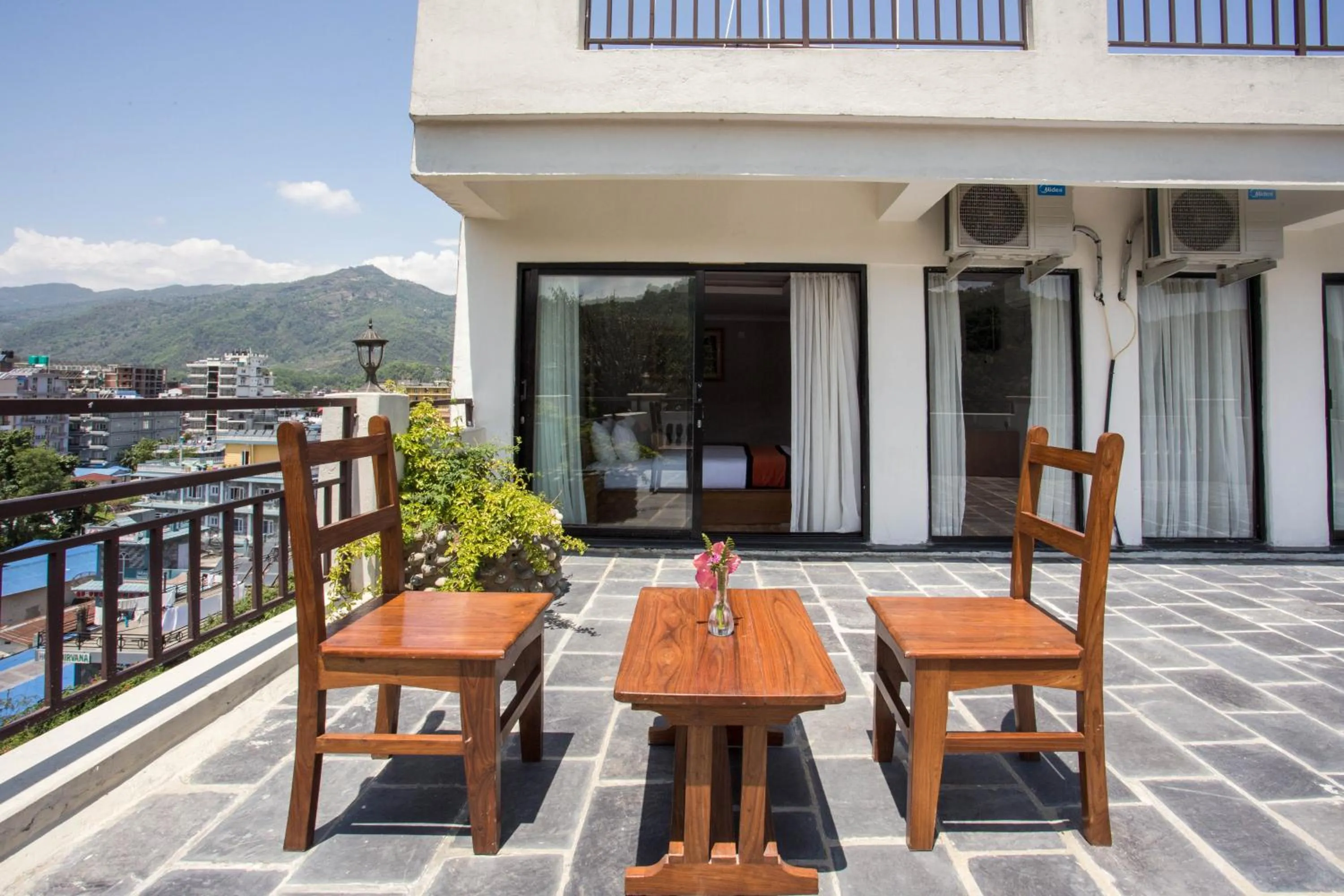 Balcony/Terrace in Hotel Raniban Arcade