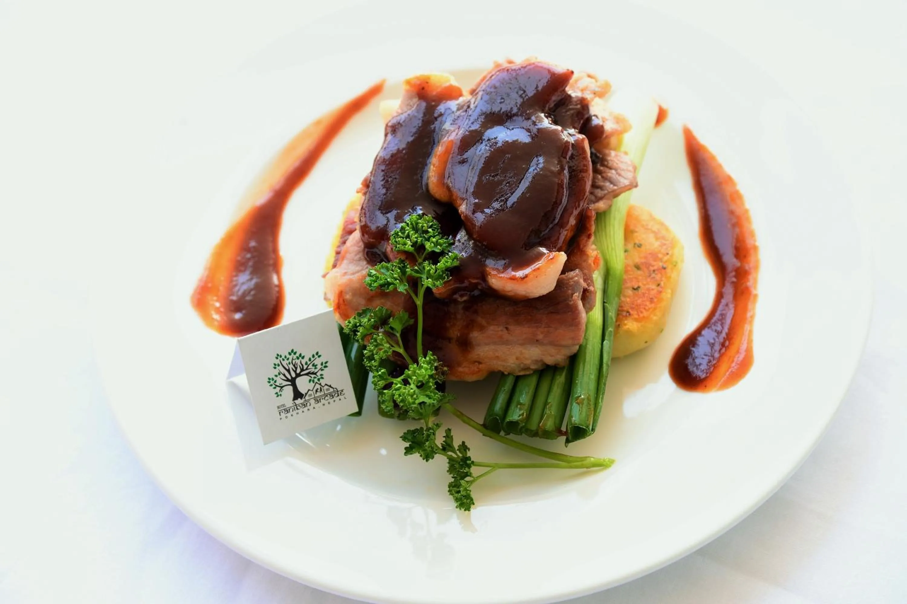 Food close-up in Hotel Raniban Arcade