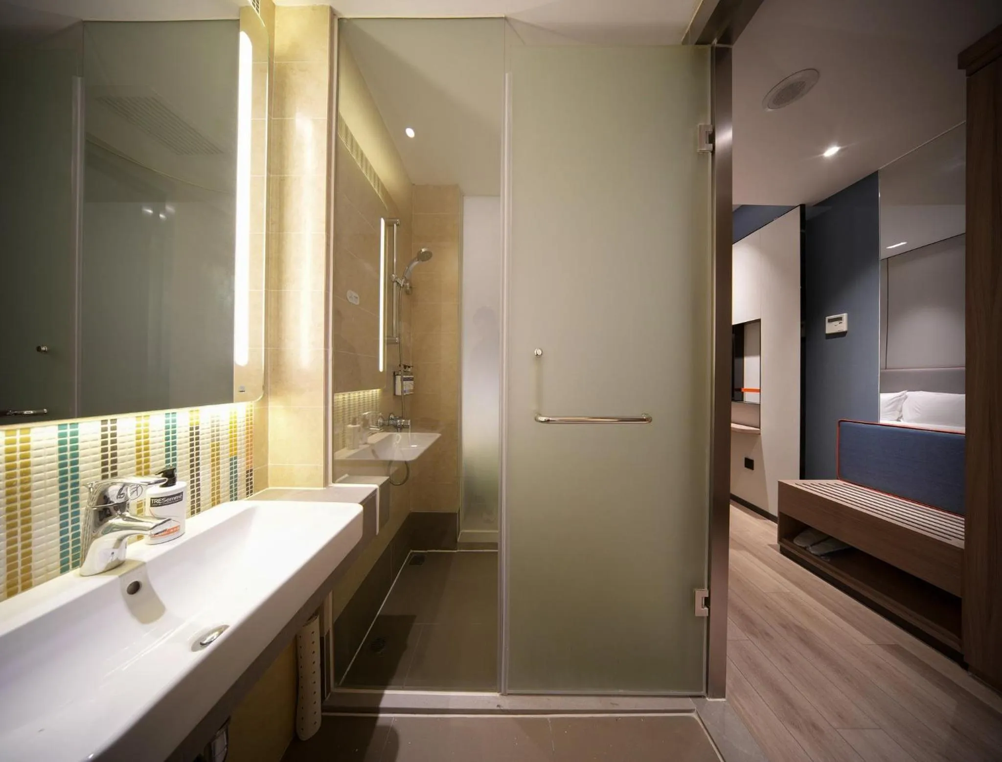 Bathroom in Holiday Inn Express Shanghai Pujiang by IHG