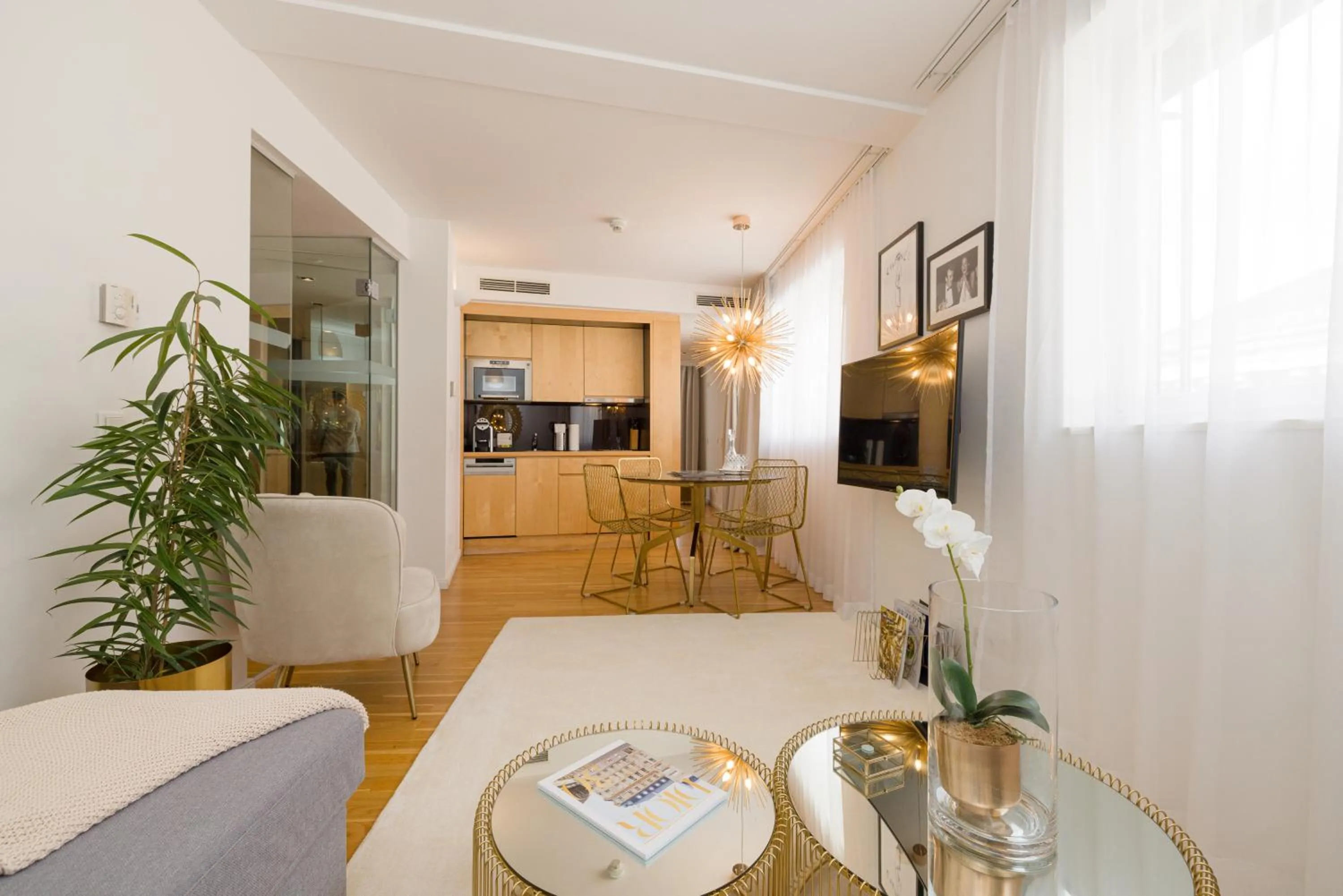 Kitchen or kitchenette in RAFAEL KAISER - Premium Apartments City Centre - Contactless Check-In