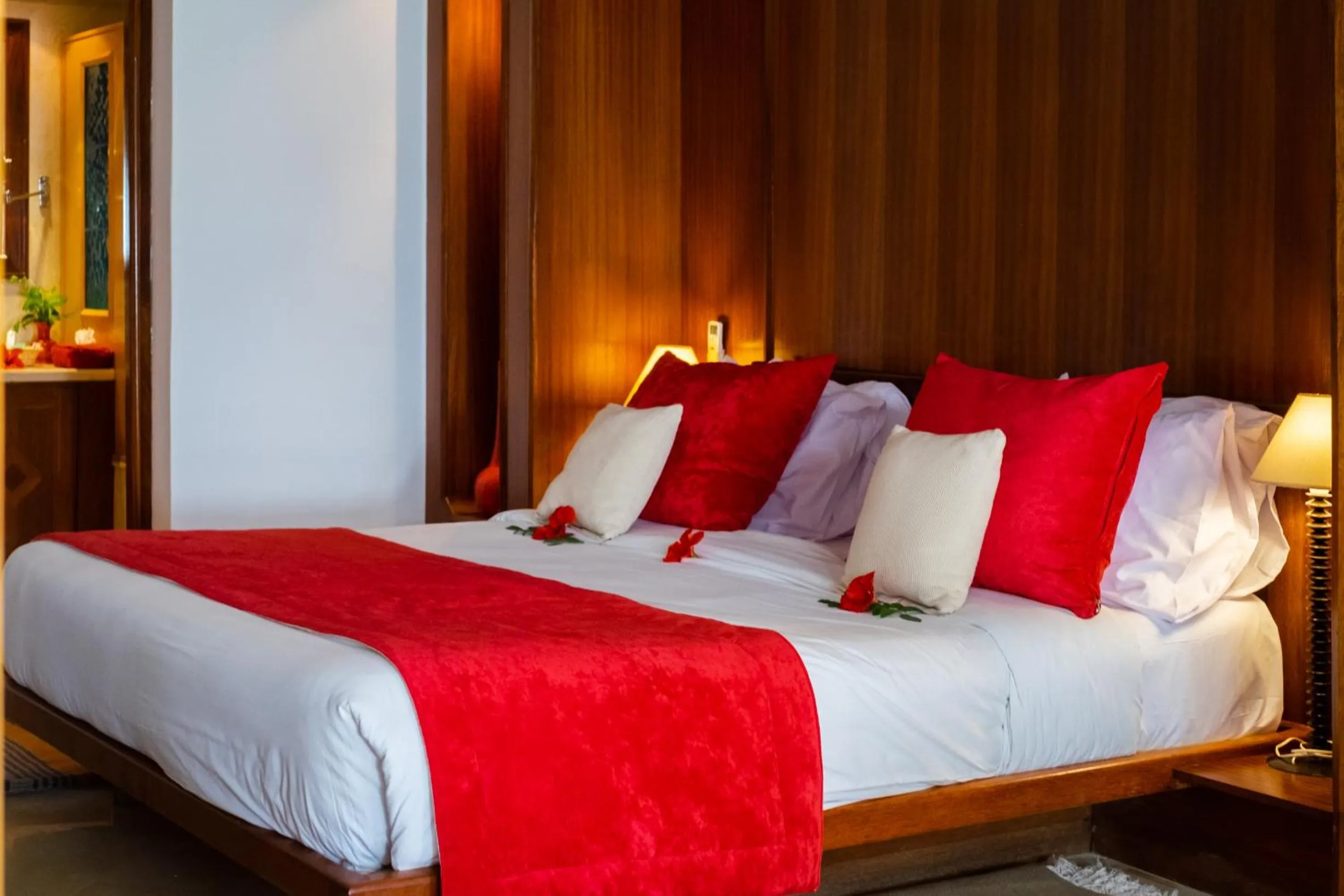 Bed in The Orangers Beach Resort and Bungalows All Inclusive