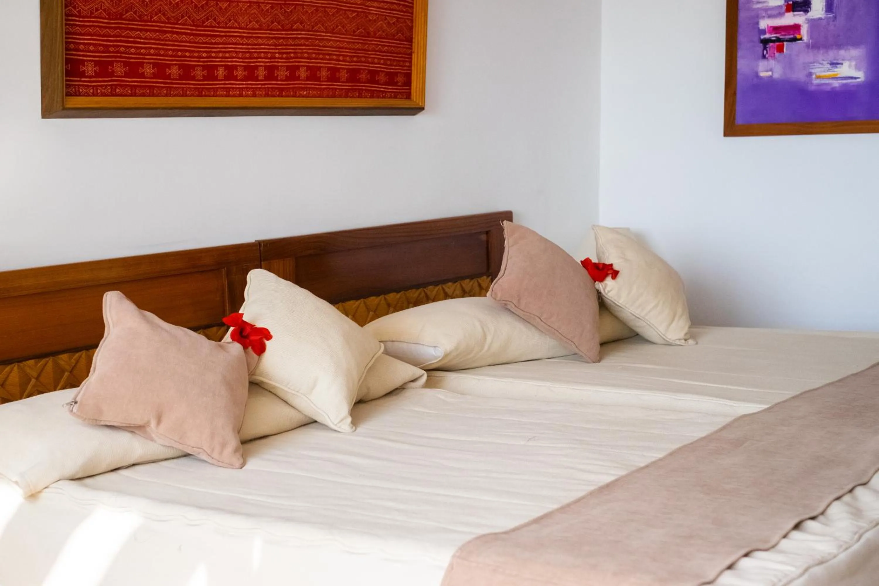 Bed in The Orangers Beach Resort and Bungalows All Inclusive