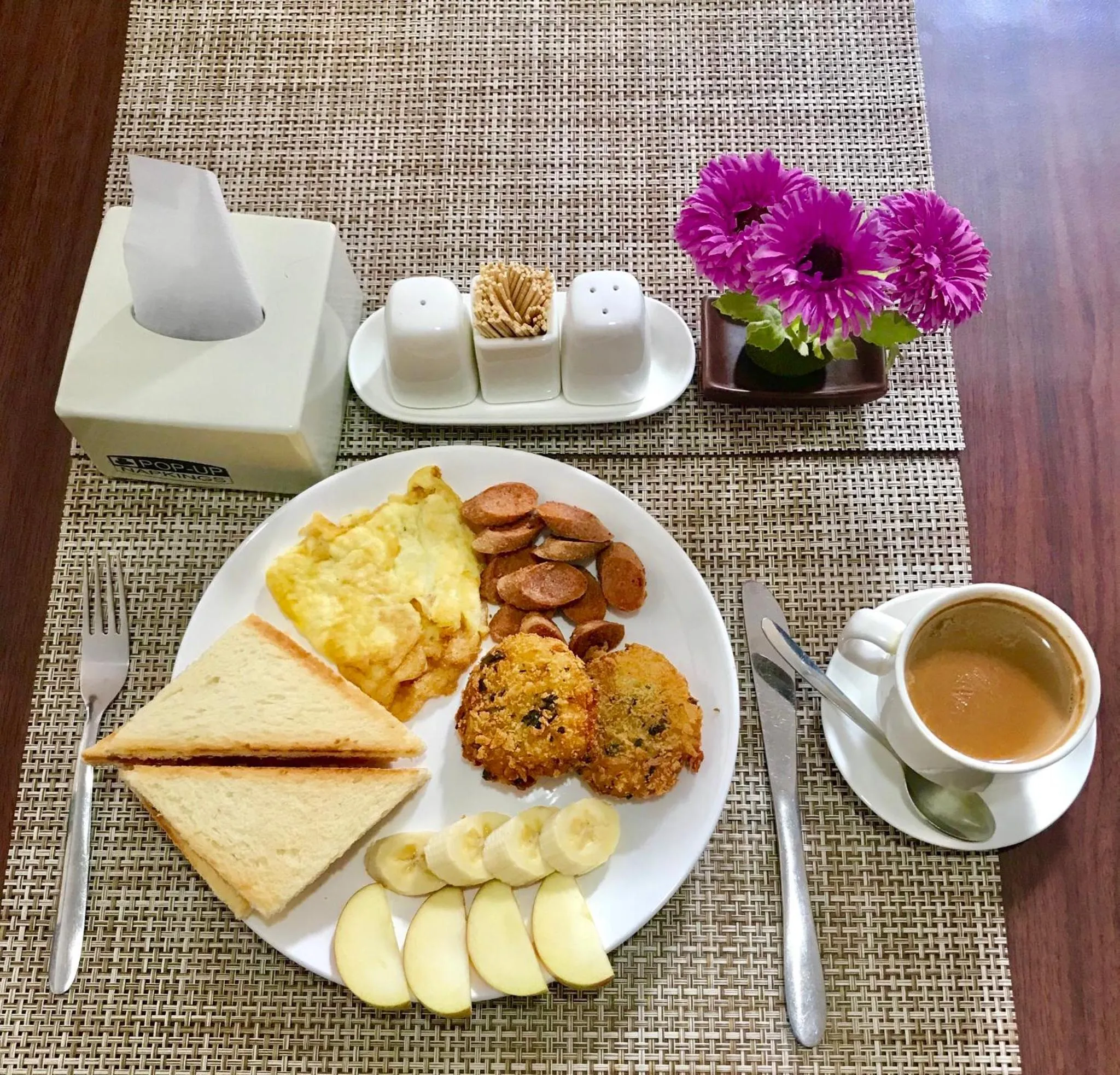 Food close-up in Hotel Hema