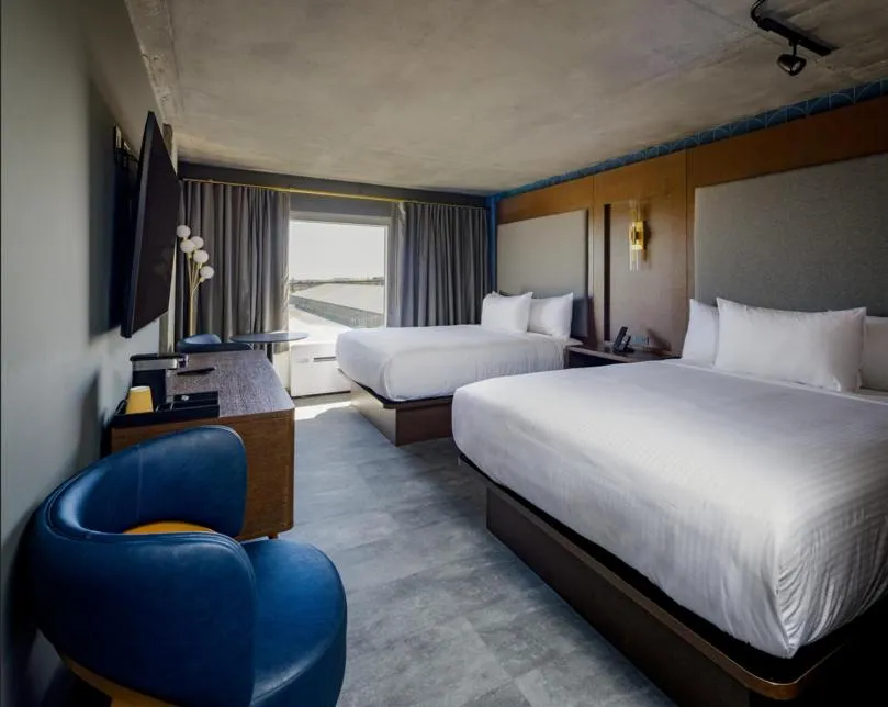 Bed in Bally's Baton Rouge Hotel