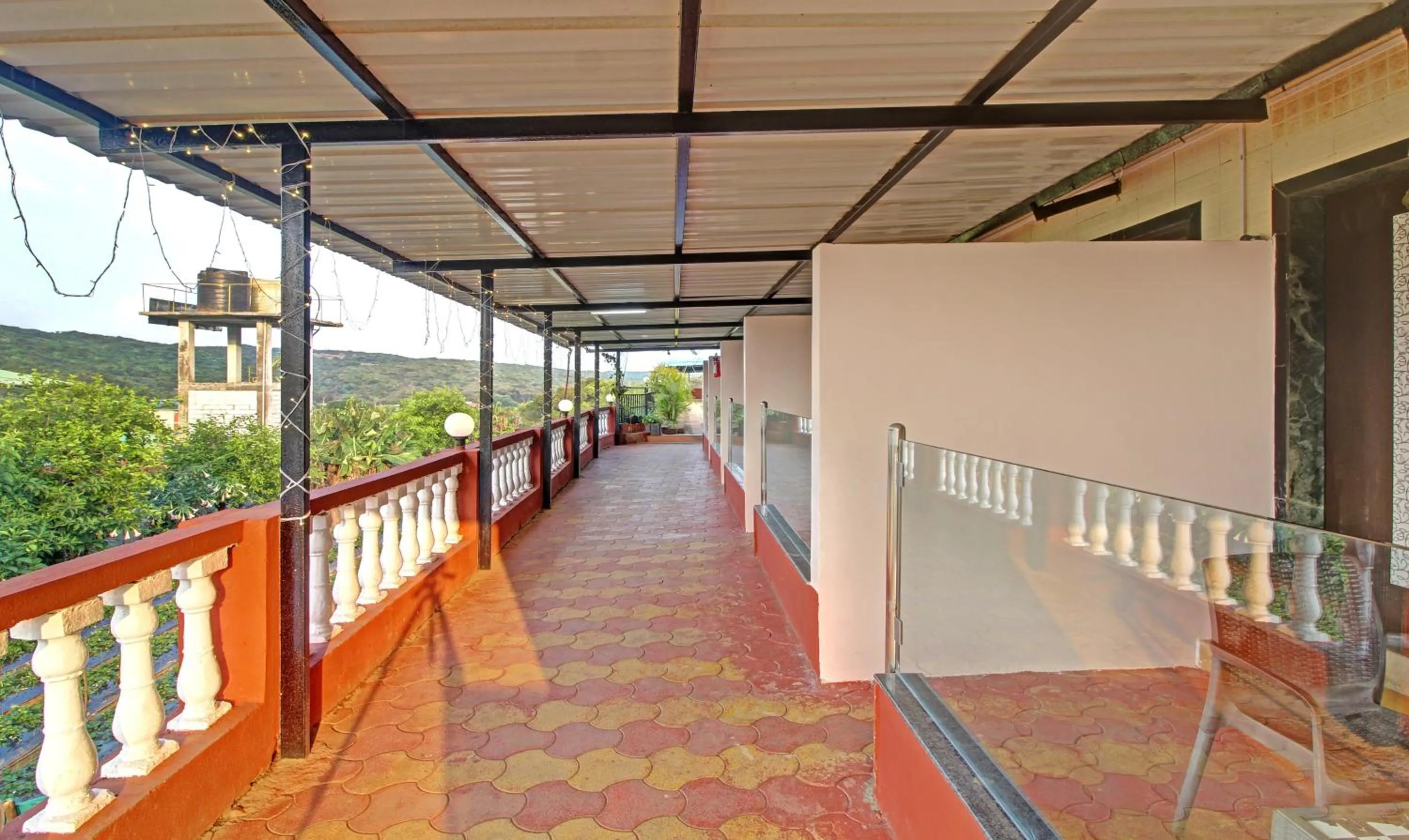 Balcony/Terrace in Treebo Berry Hill Venna Lake, 3 Km From City Center