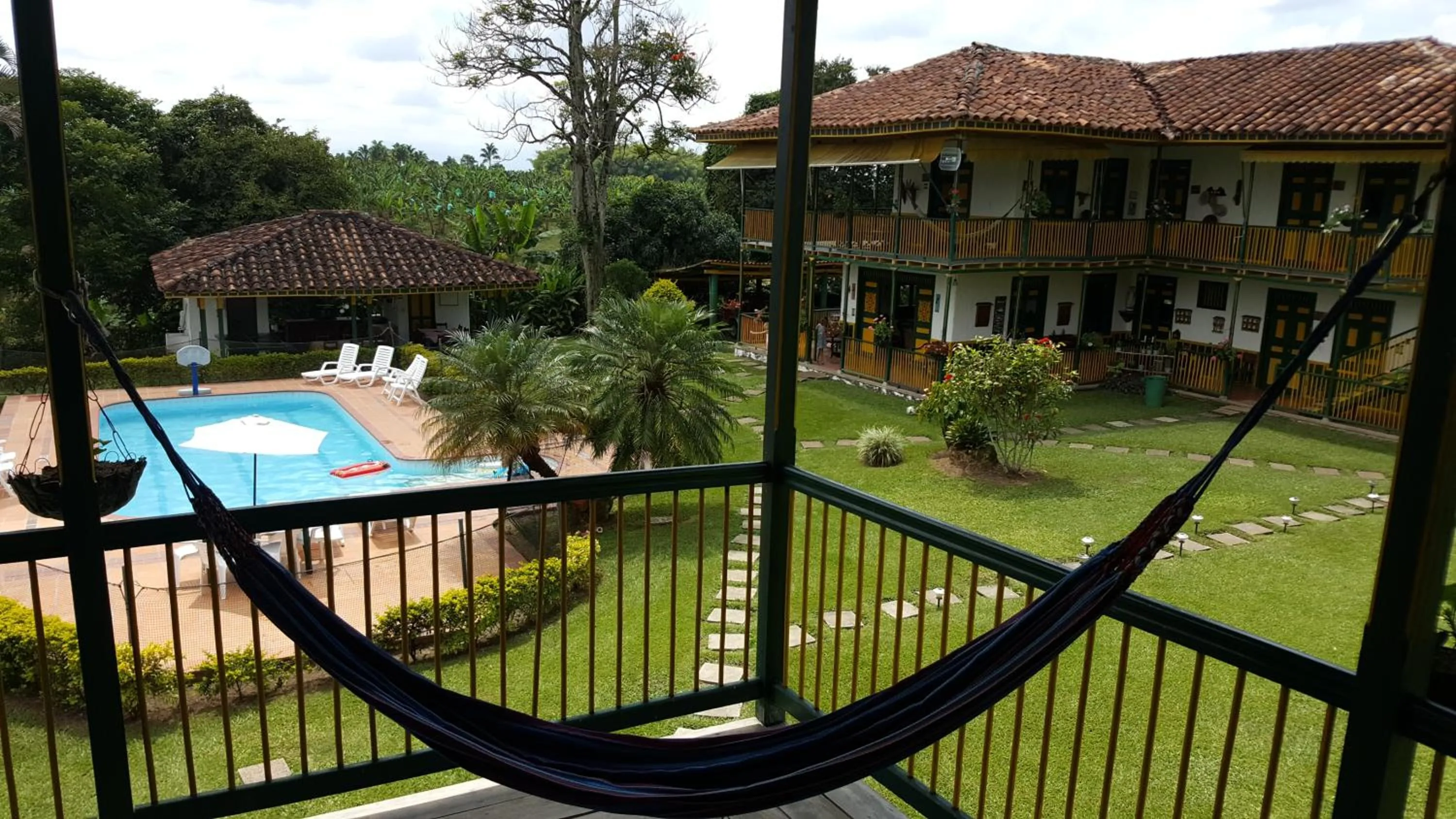 Swimming pool in Finca Hotel el Palmar