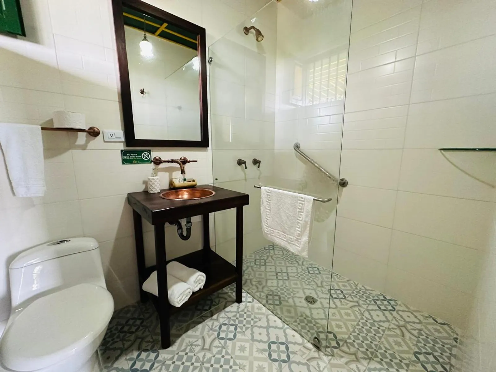 Bathroom in Finca Hotel el Palmar
