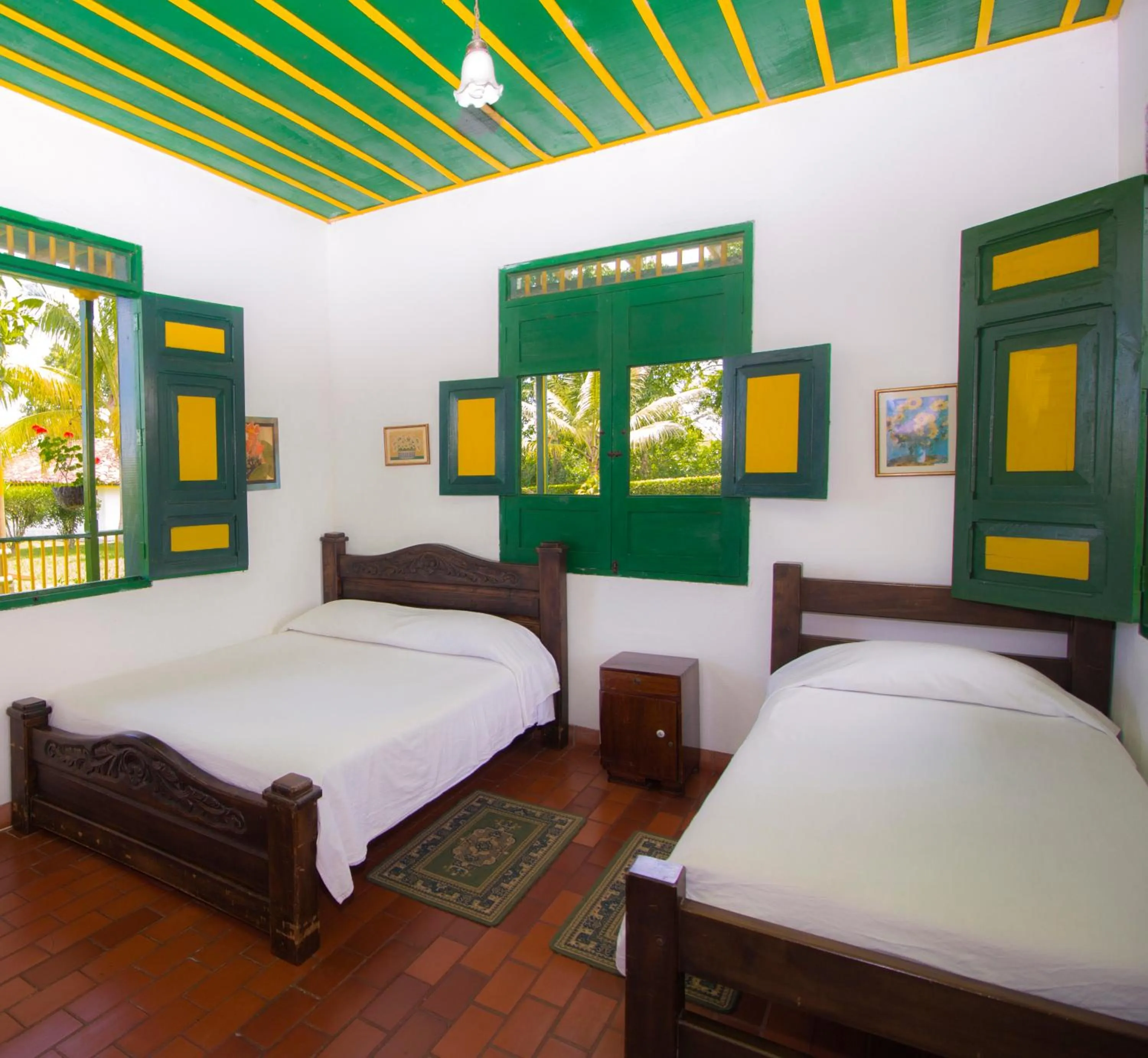 Bed in Finca Hotel el Palmar