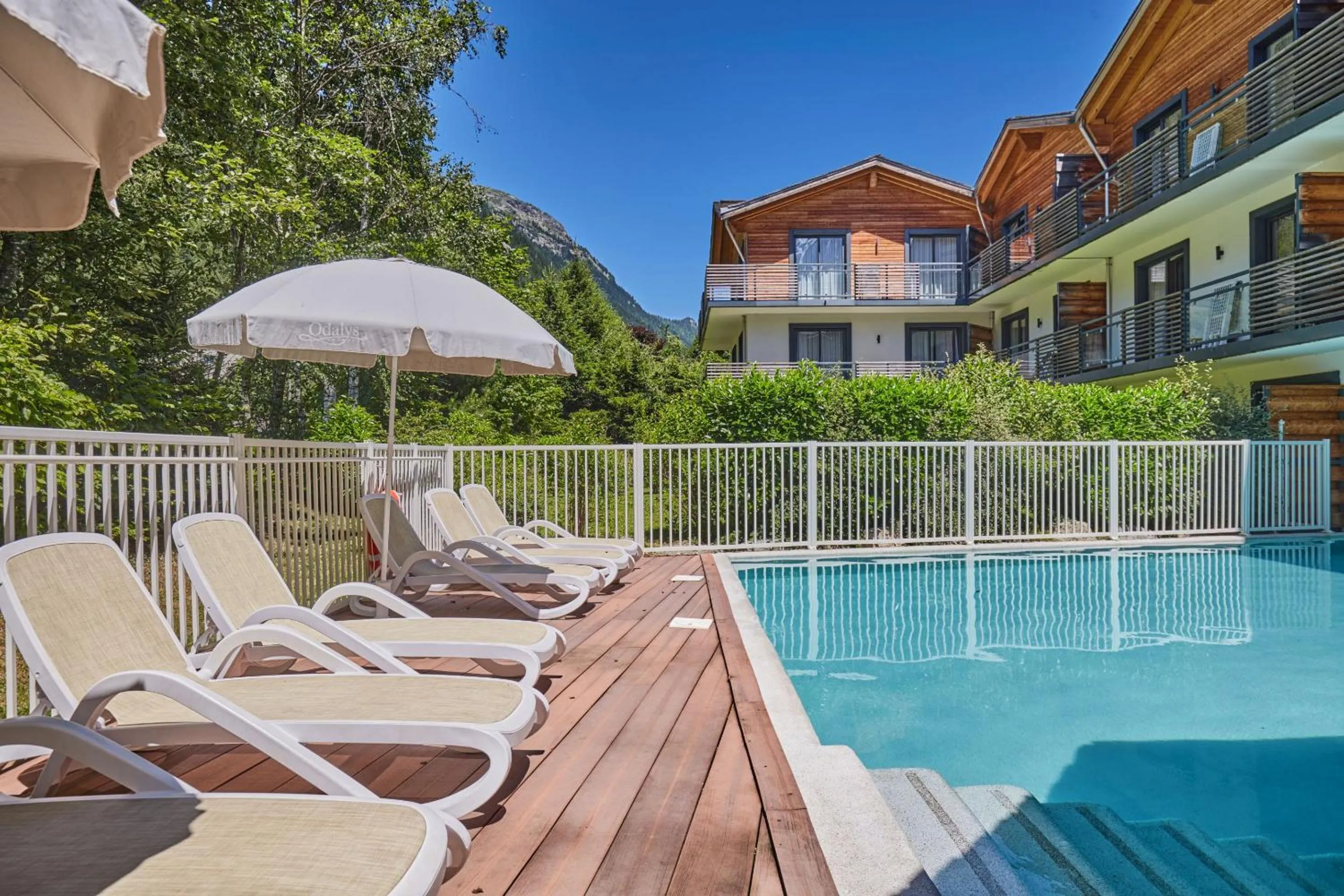 Pool view in Résidence Odalys Isatis