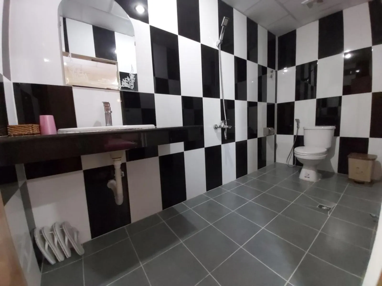 Bathroom in Capitol One