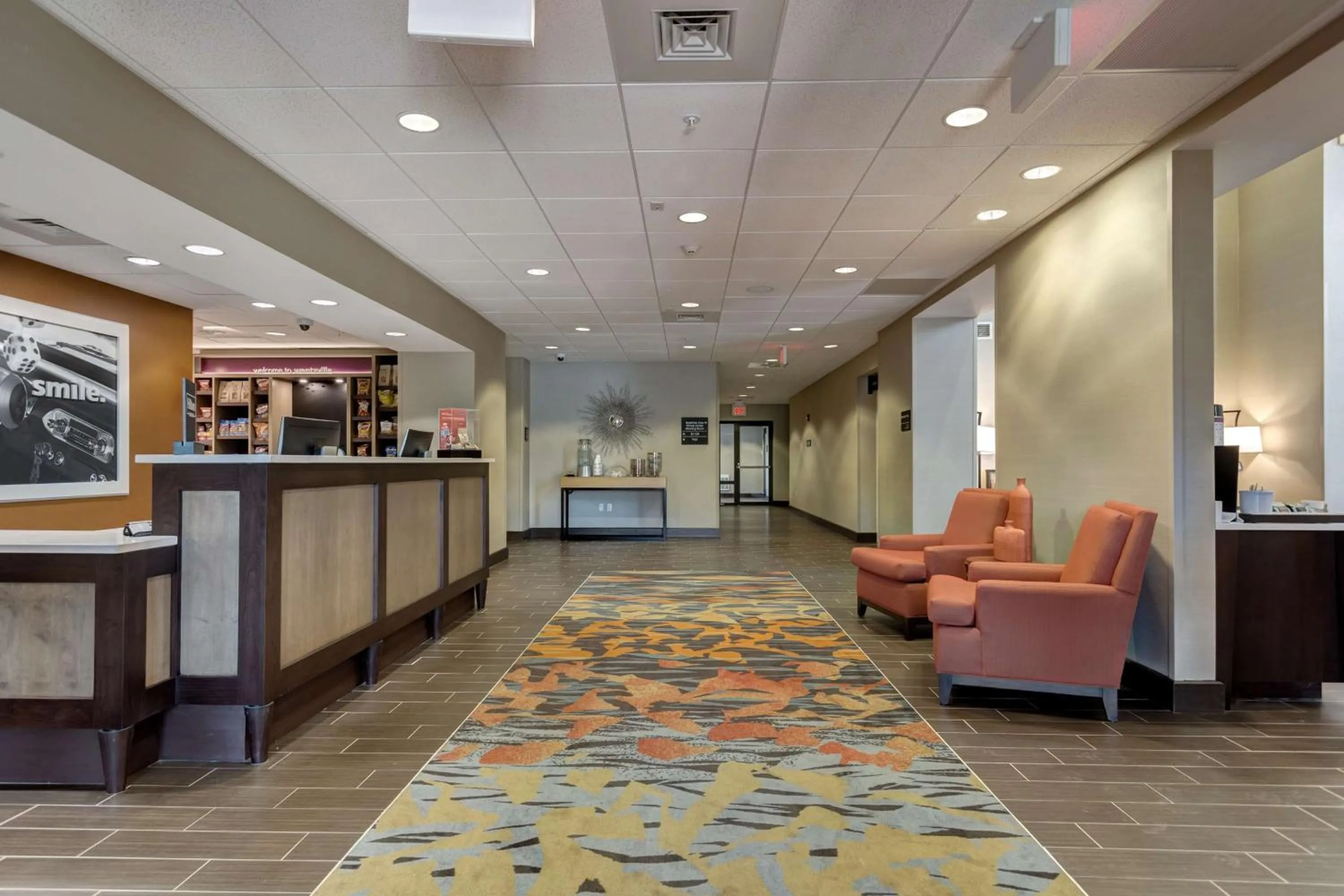 Lobby or reception in Hampton Inn-St. Louis Wentzville, MO