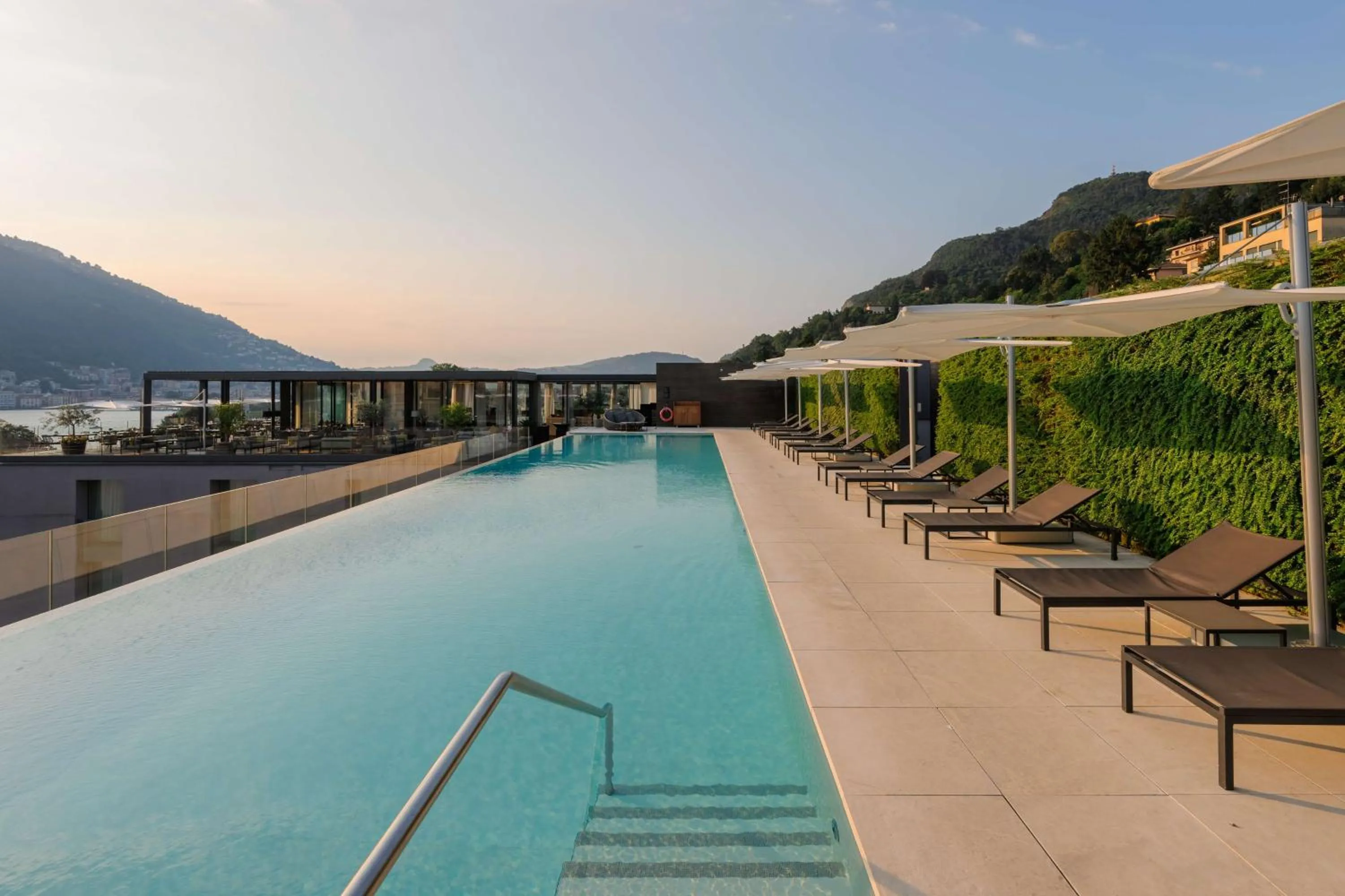 Pool view in Hilton Lake Como