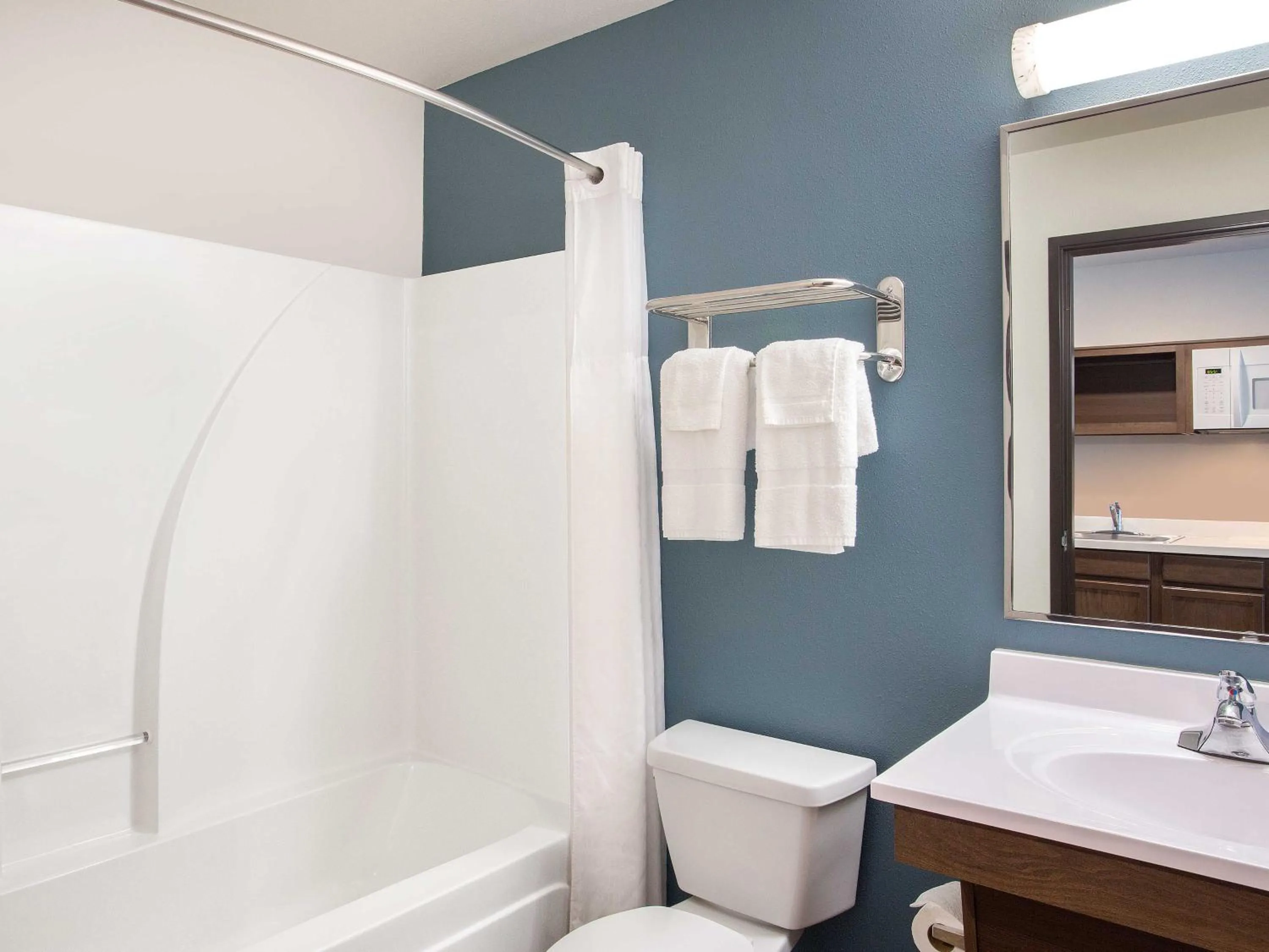 Bathroom in WoodSpring Suites Daytona Beach Int'l Speedway