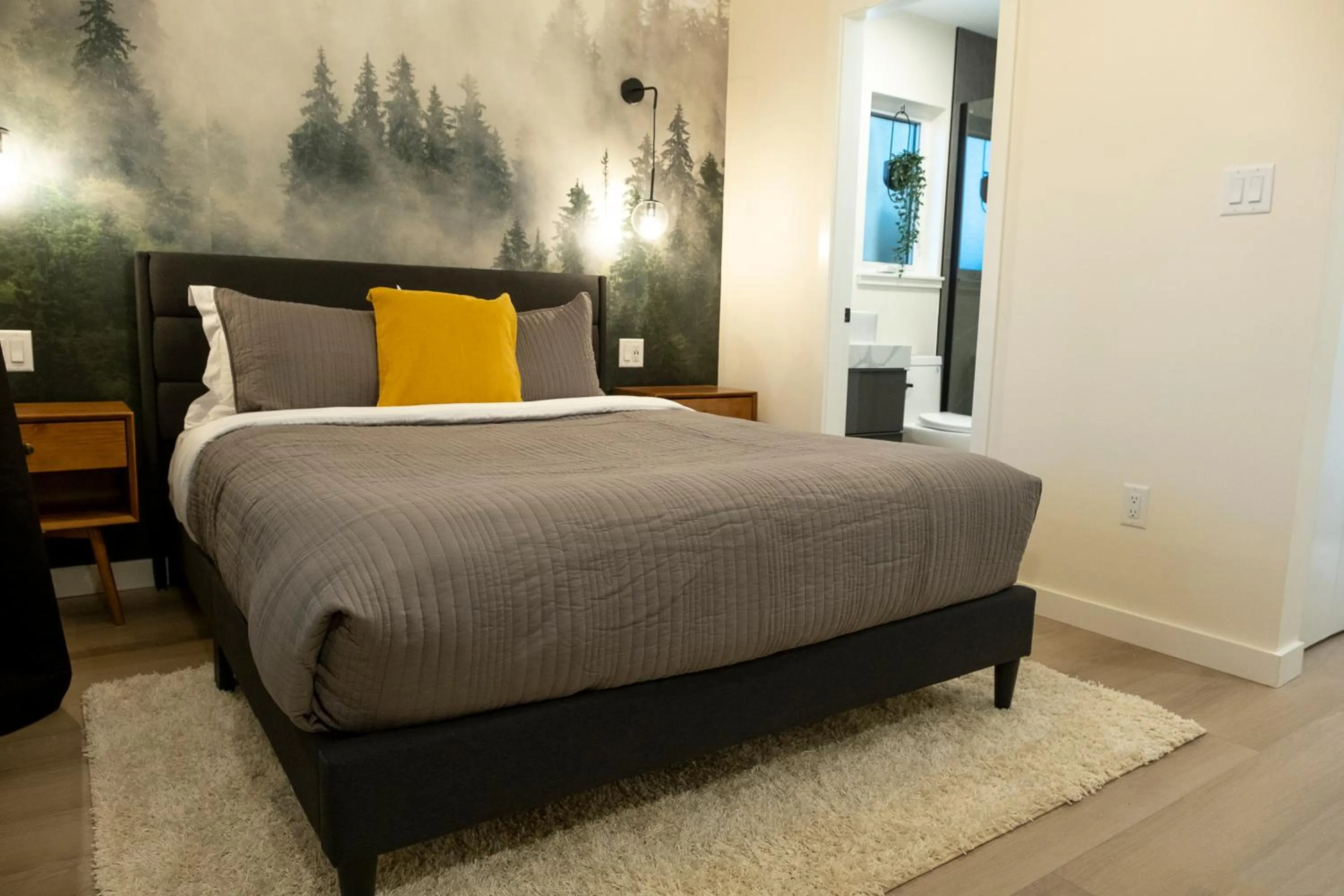 Bed in The Francis Boutique Inn