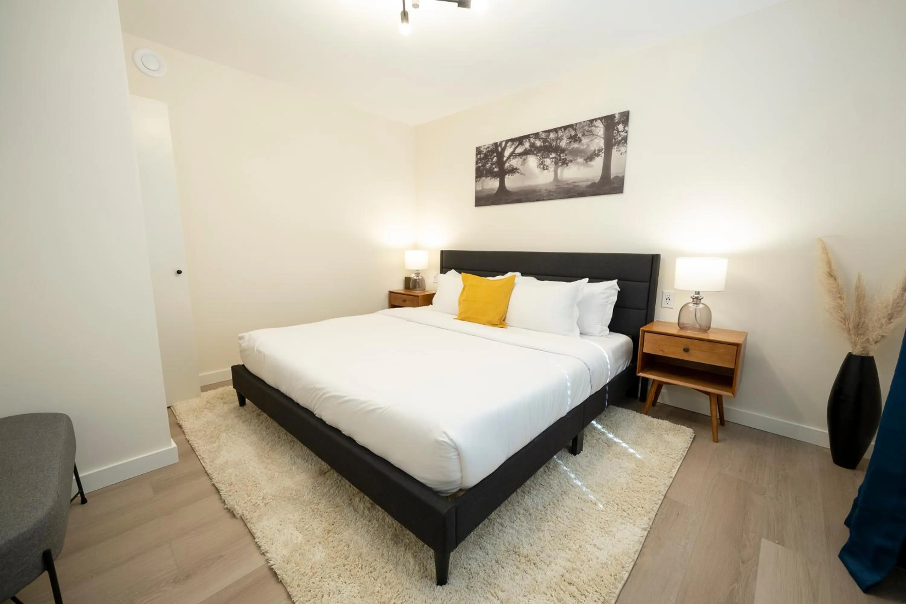 Bed in The Francis Boutique Inn