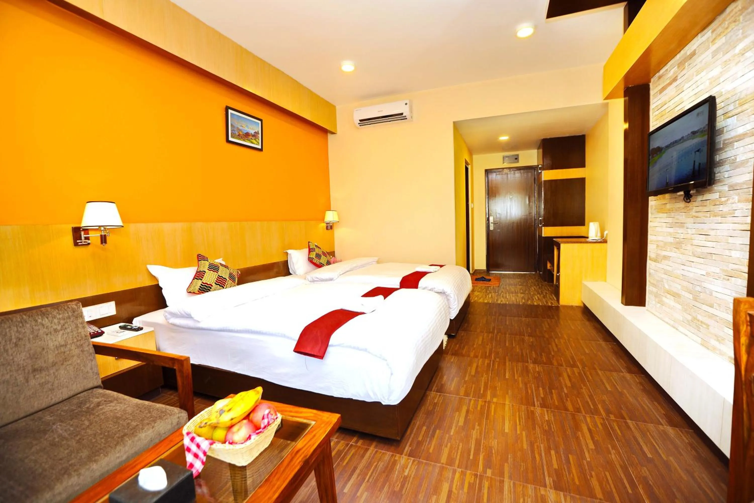 Decorative detail, Bed in Hotel Queens Park