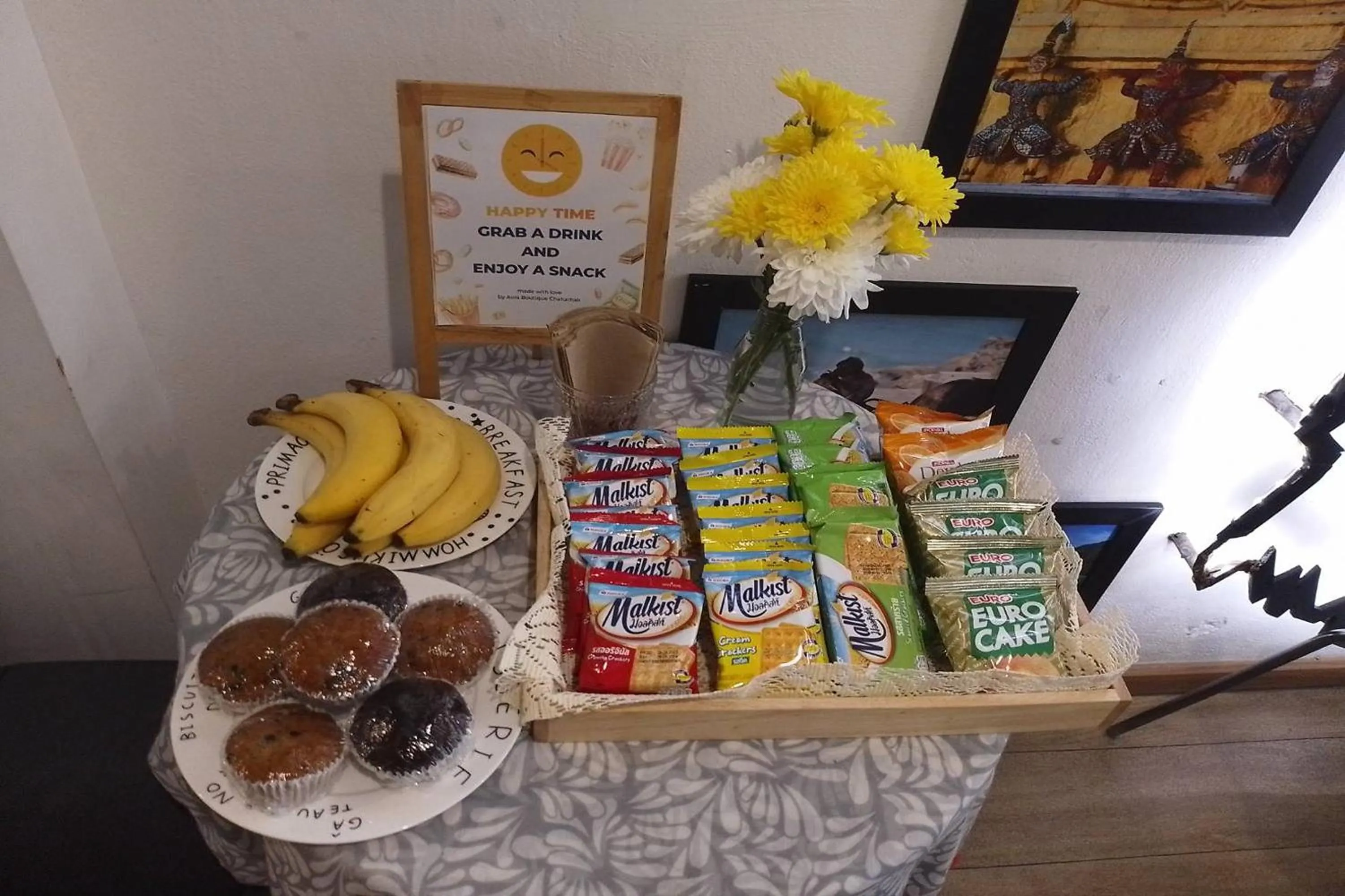 Food and drinks in ORA Hostel Bangkok