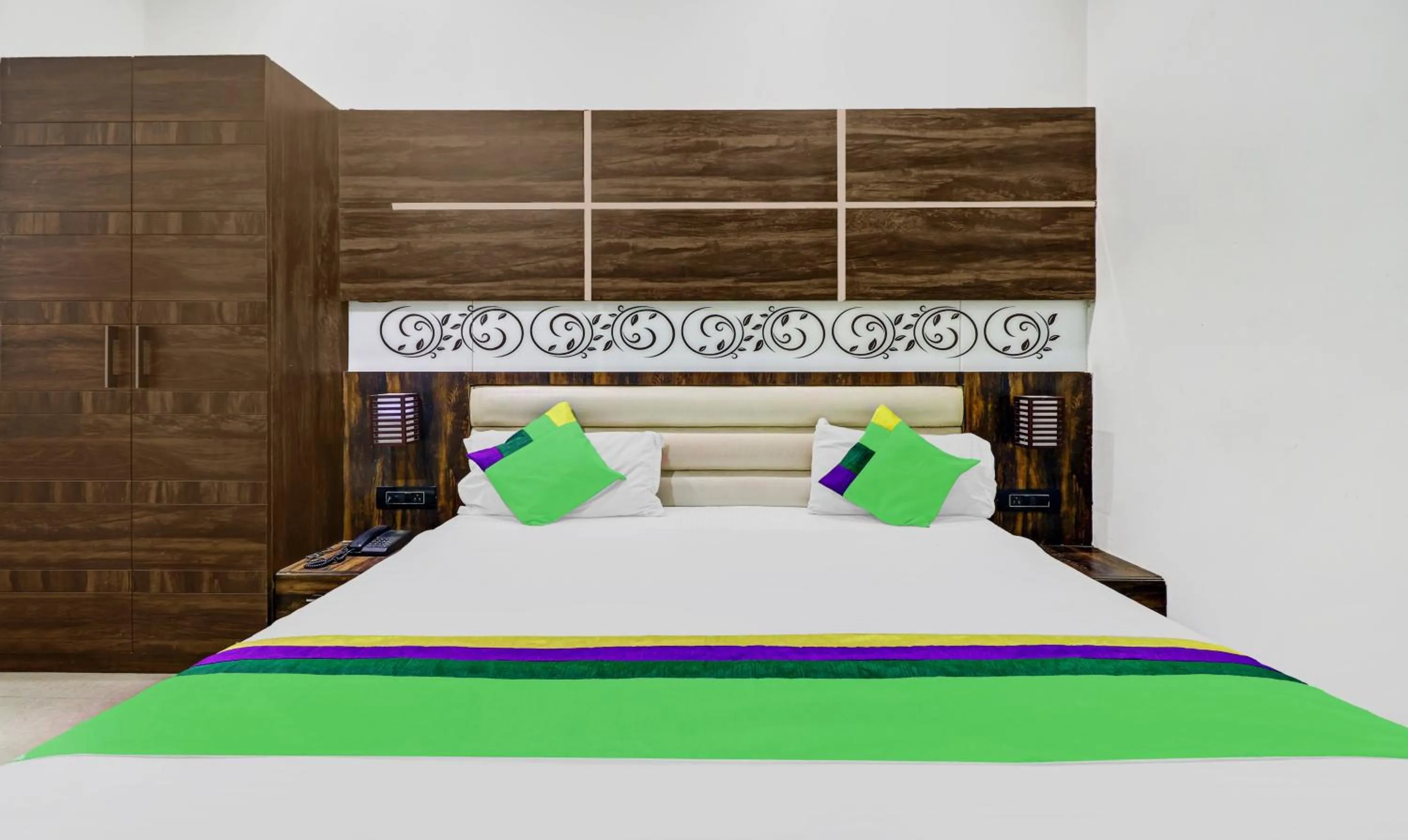 Bedroom, Bed in Itsy Hotels Anjali Mahal, 500 Mtrs From Mathura Railway Station