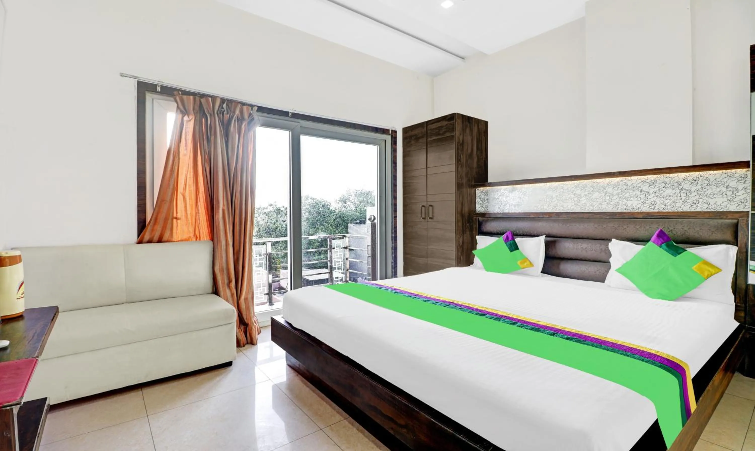 Bedroom, Bed in Itsy Hotels Anjali Mahal, 500 Mtrs From Mathura Railway Station