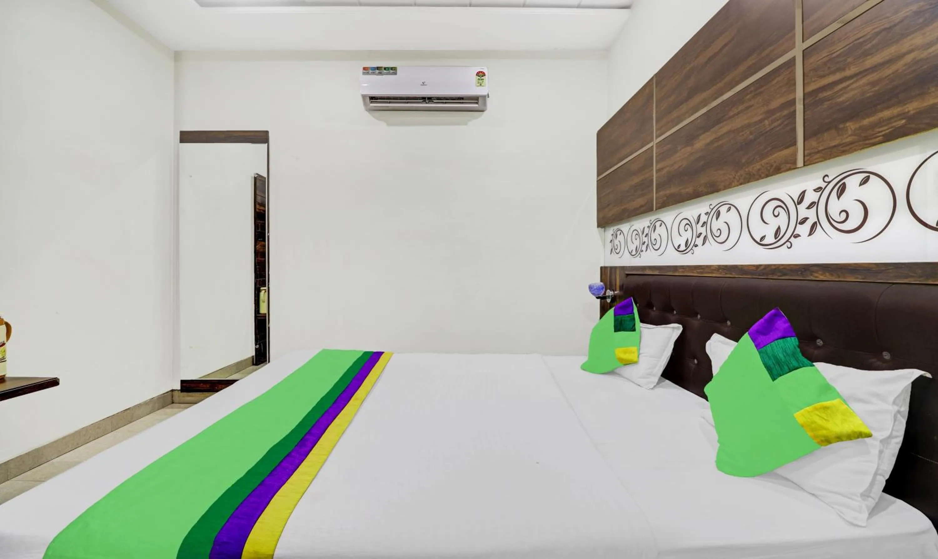 Bedroom, Bed in Itsy Hotels Anjali Mahal, 500 Mtrs From Mathura Railway Station