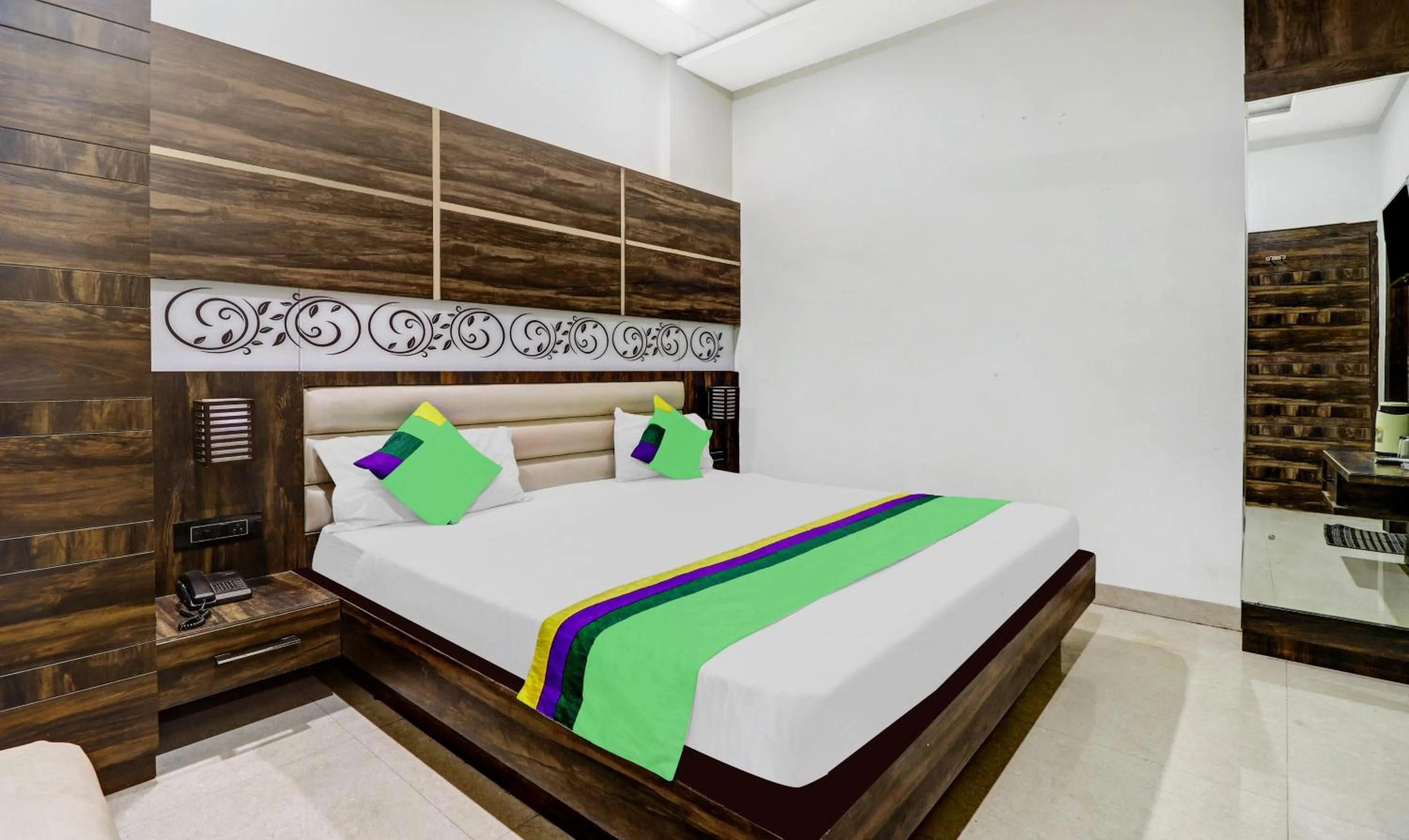 Bedroom, Bed in Itsy Hotels Anjali Mahal, 500 Mtrs From Mathura Railway Station