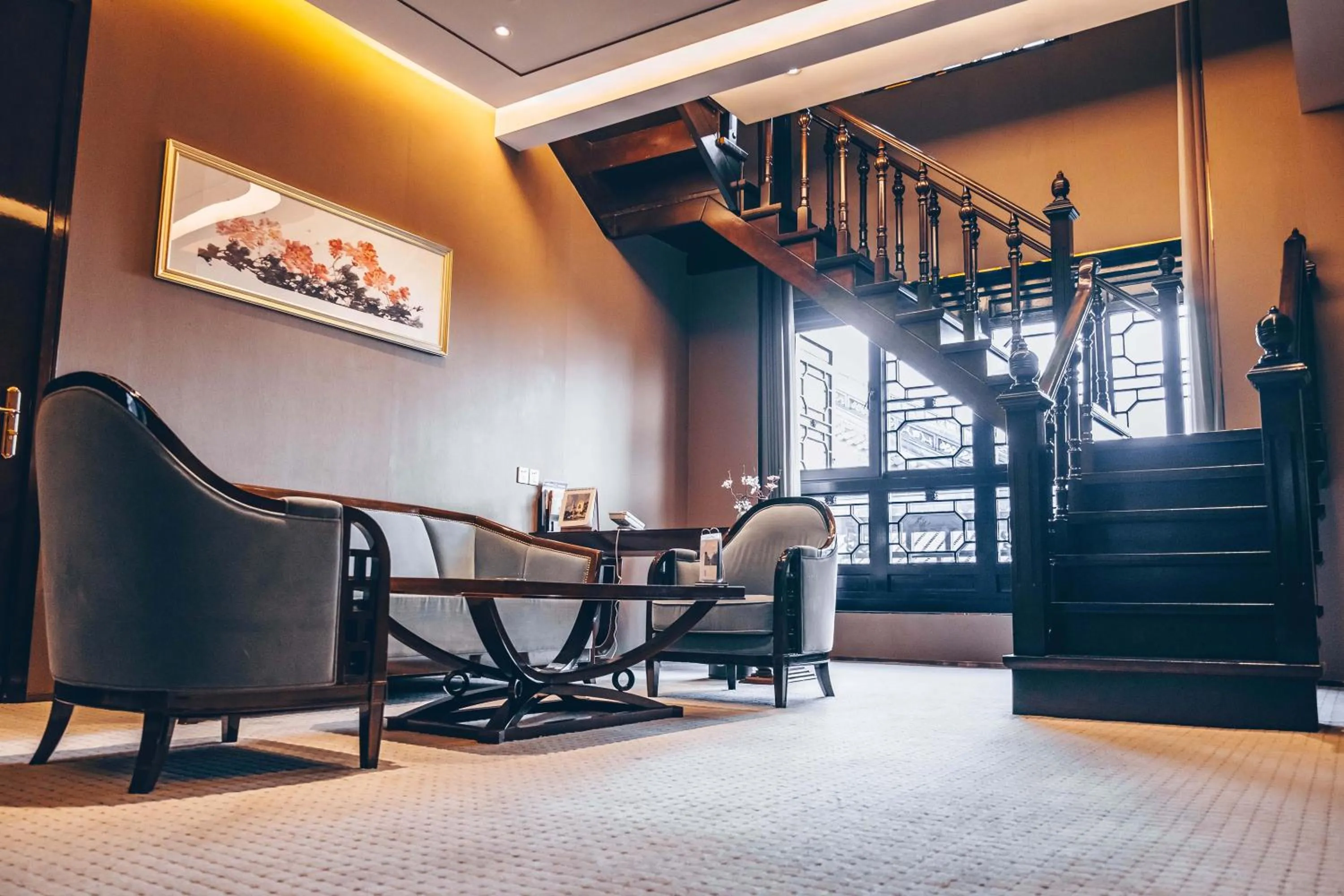 Living room in Royal Garden Hotel Shanghai