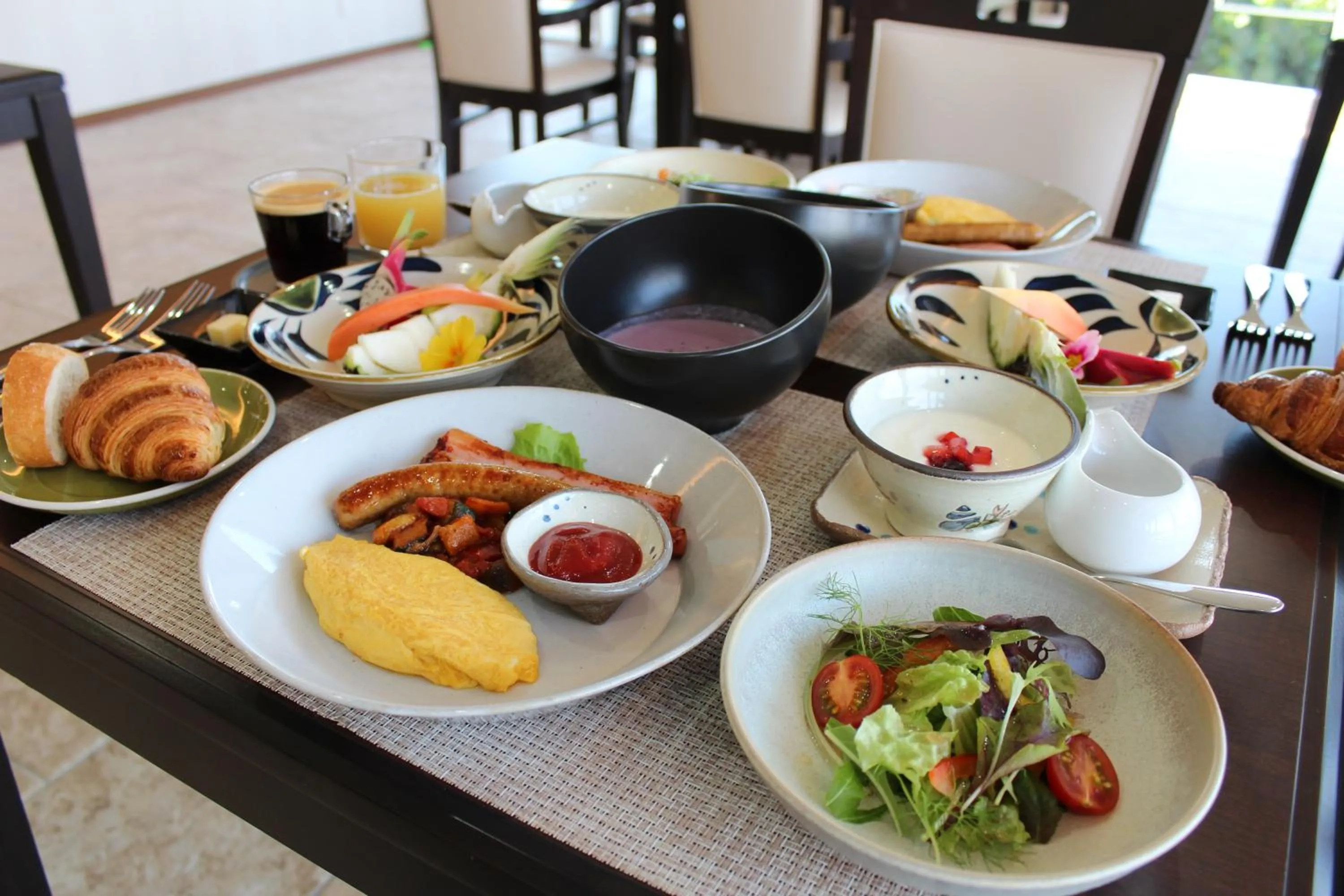 Continental breakfast in Seven Colors Ishigakijima