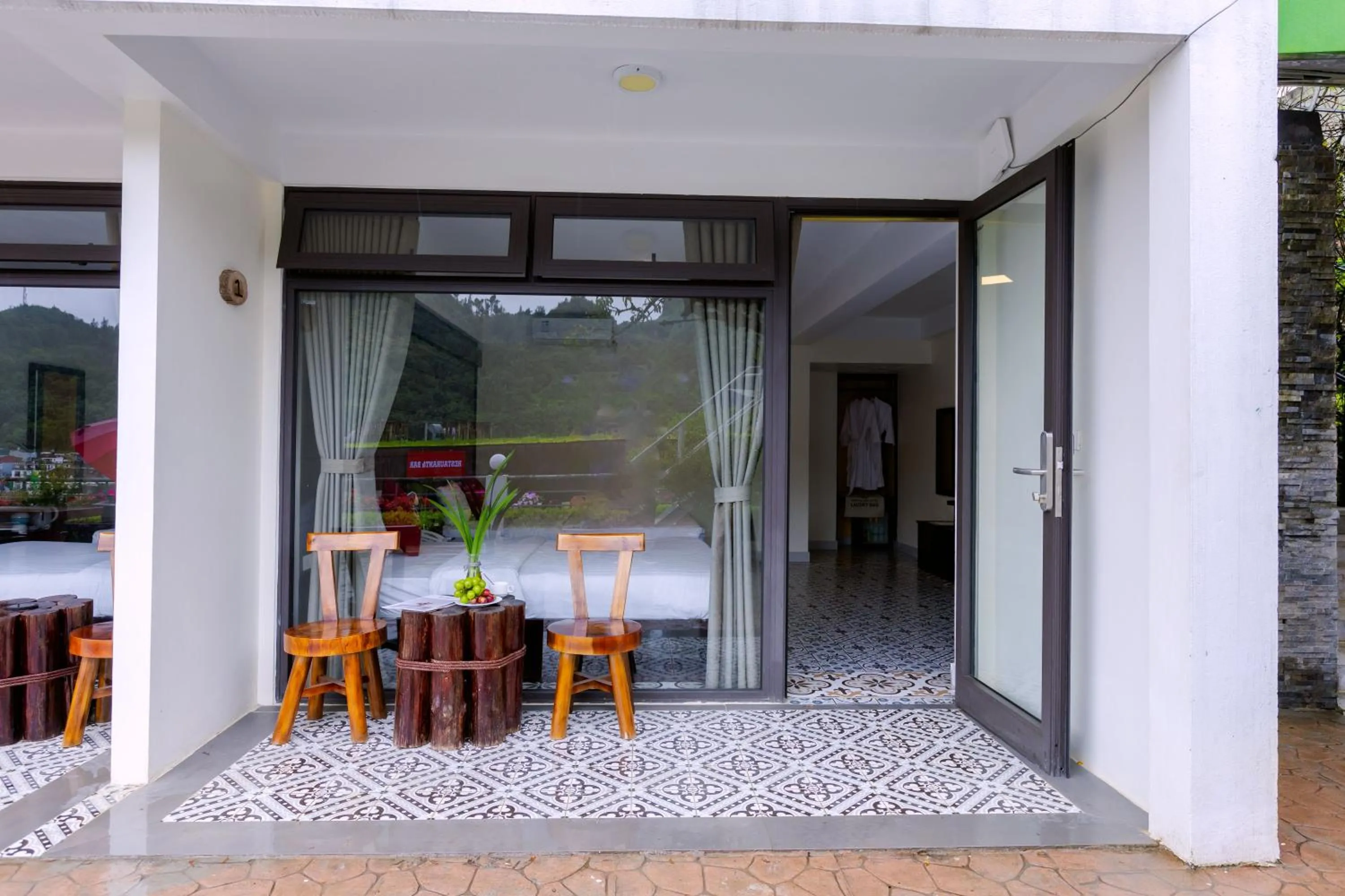 Patio in Sapa Village Hotel